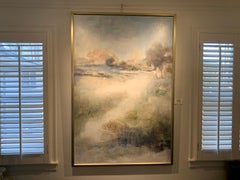 Along the Way by J Austin Jennings 2020 Large Vertical Framed Abstract
