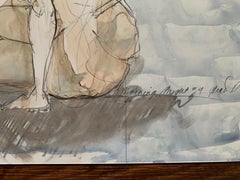 Morning Light II by Teresa Gigi Davis Petite Watercolor Nude on Paper