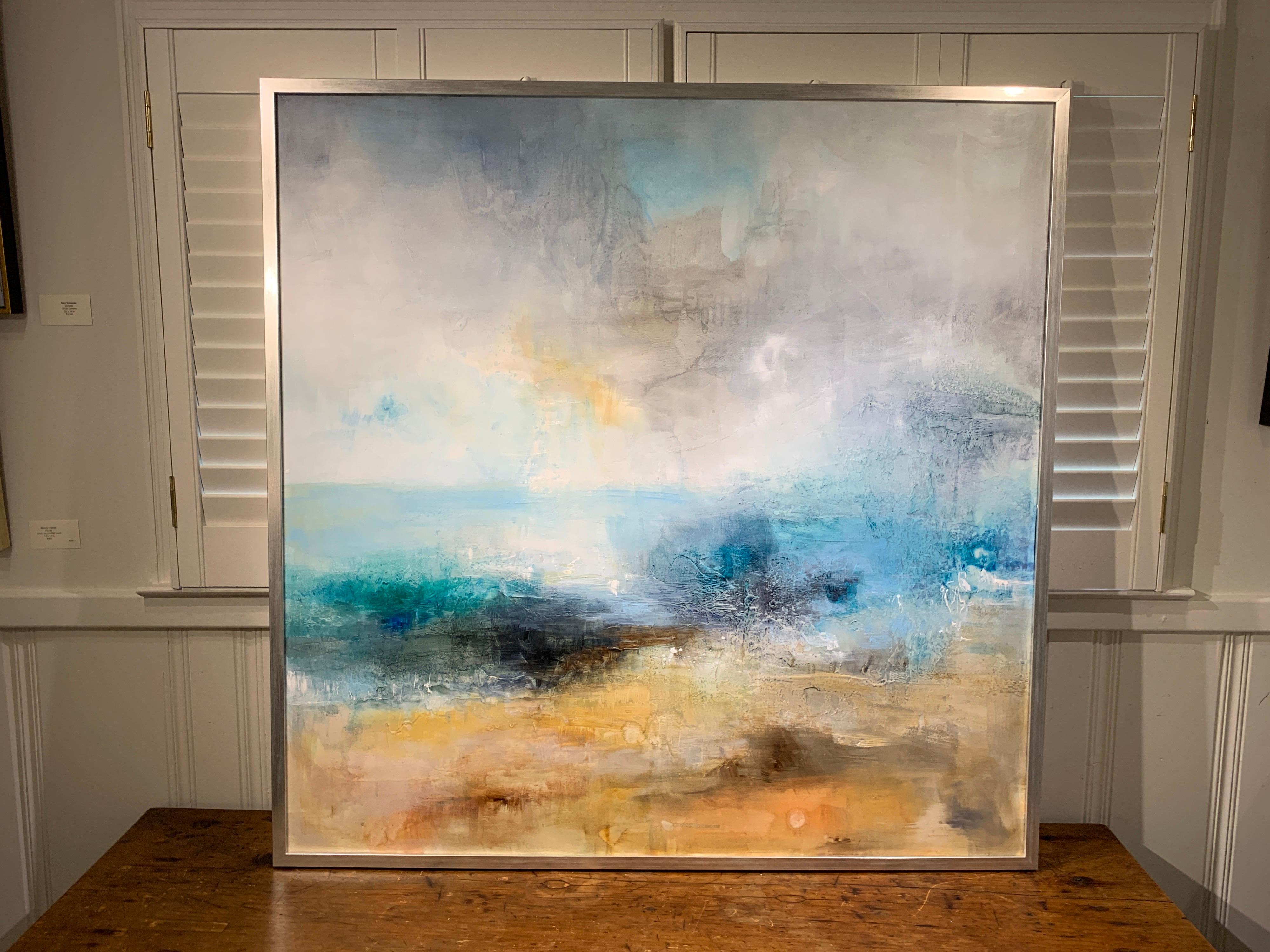 Sea Mantra by J Austin Jennings Large Square Framed Landscape 2