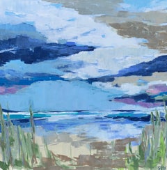 Salt Water Priorities by Sarah Caton Wynne, Large Square Beach Painting