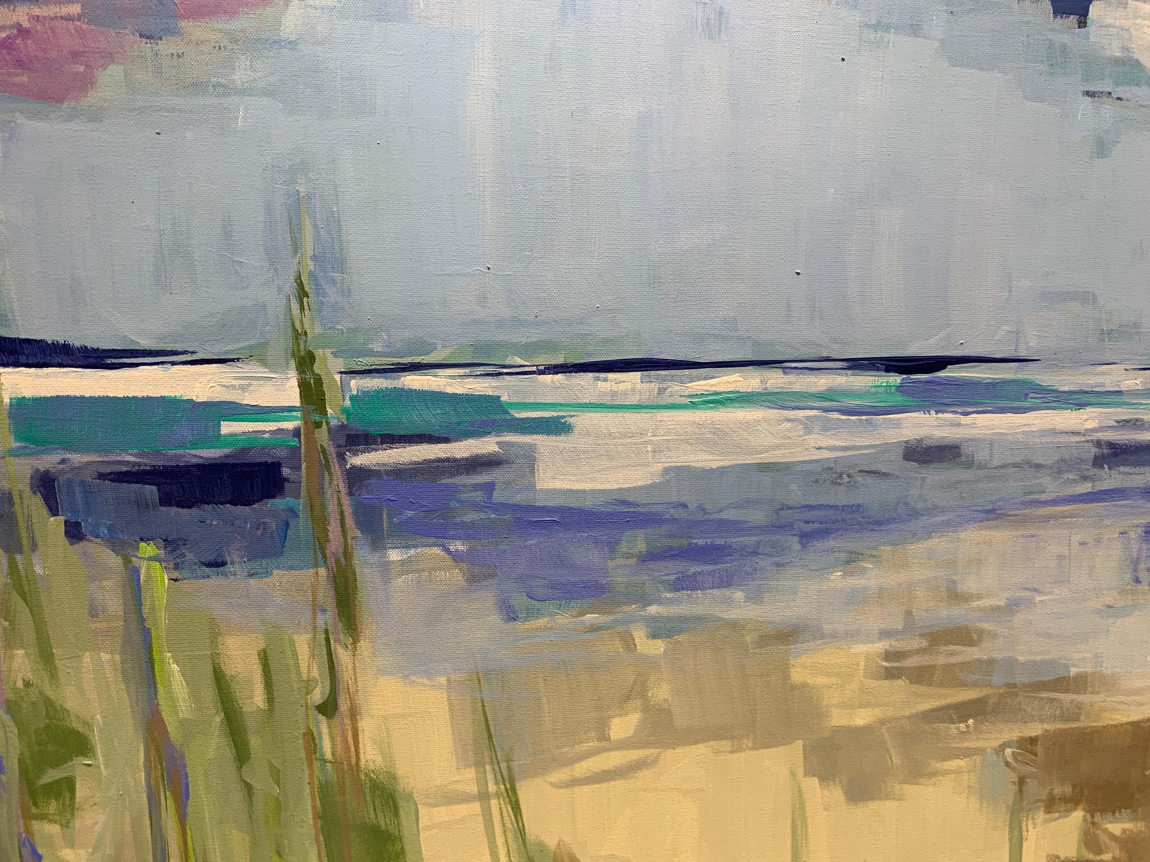 Salt Water Priorities by Sarah Caton Wynne, Large Square Beach Painting 6