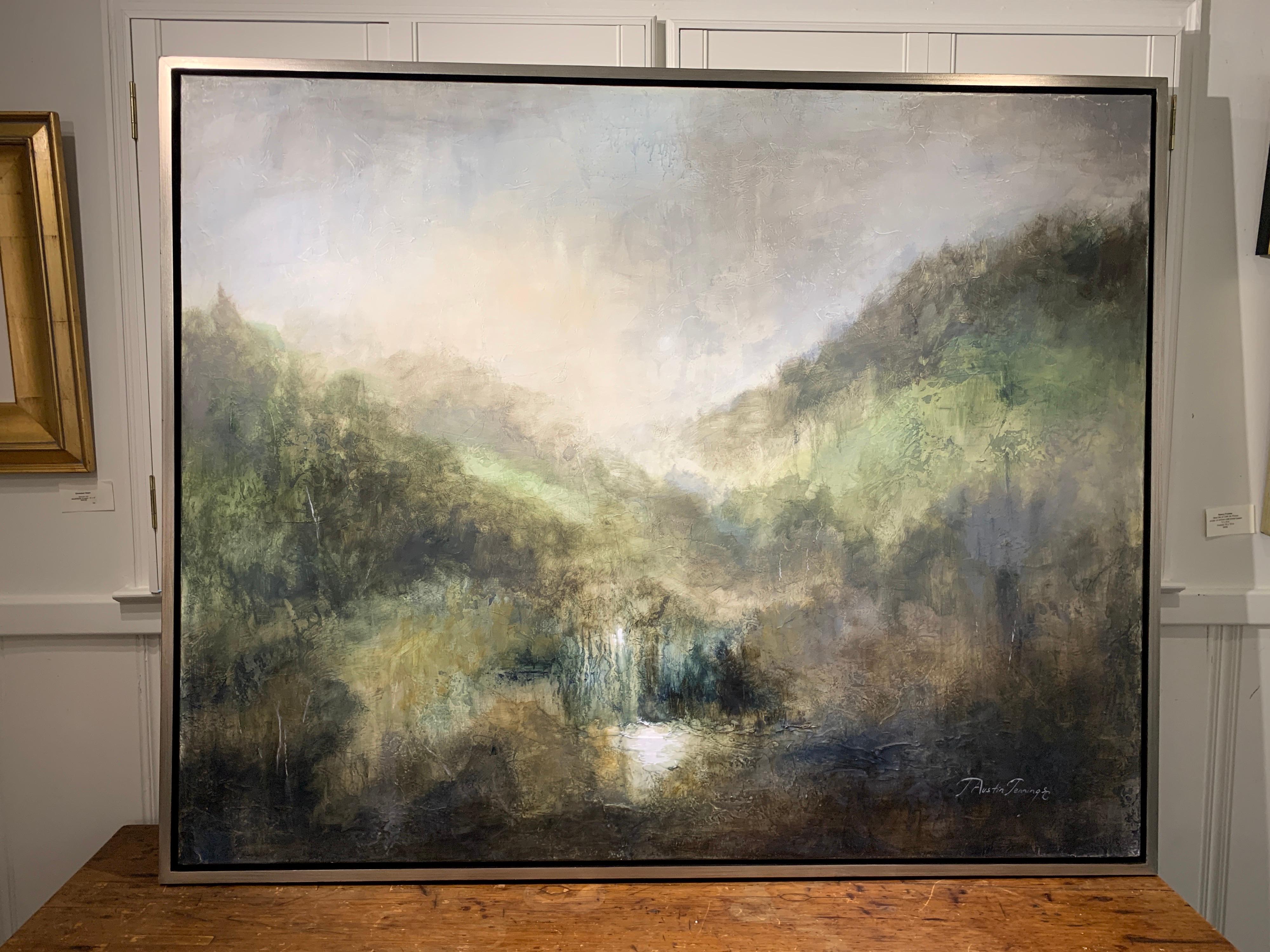 Unframed, this piece is 48 x 60.

Jennifer Austin Jennings, a native of Dayton, Ohio has been an exhibiting artist and art educator for more than 25 years. Her close connection with nature provides inspiration for scenic and abstract compositions