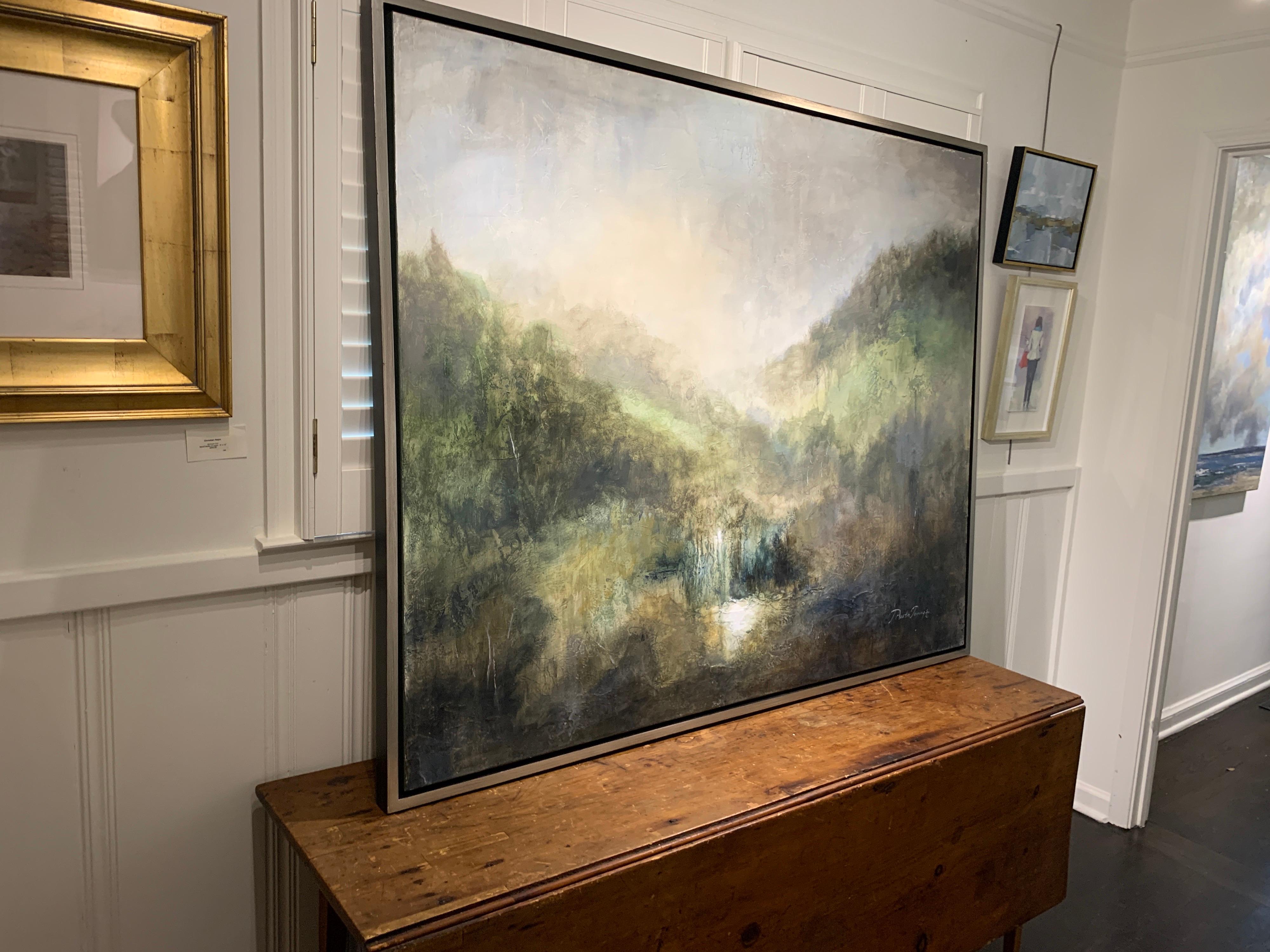 Golden Valley by J Austin Jennings Large Horizontal Framed Landscape Waterfall 5