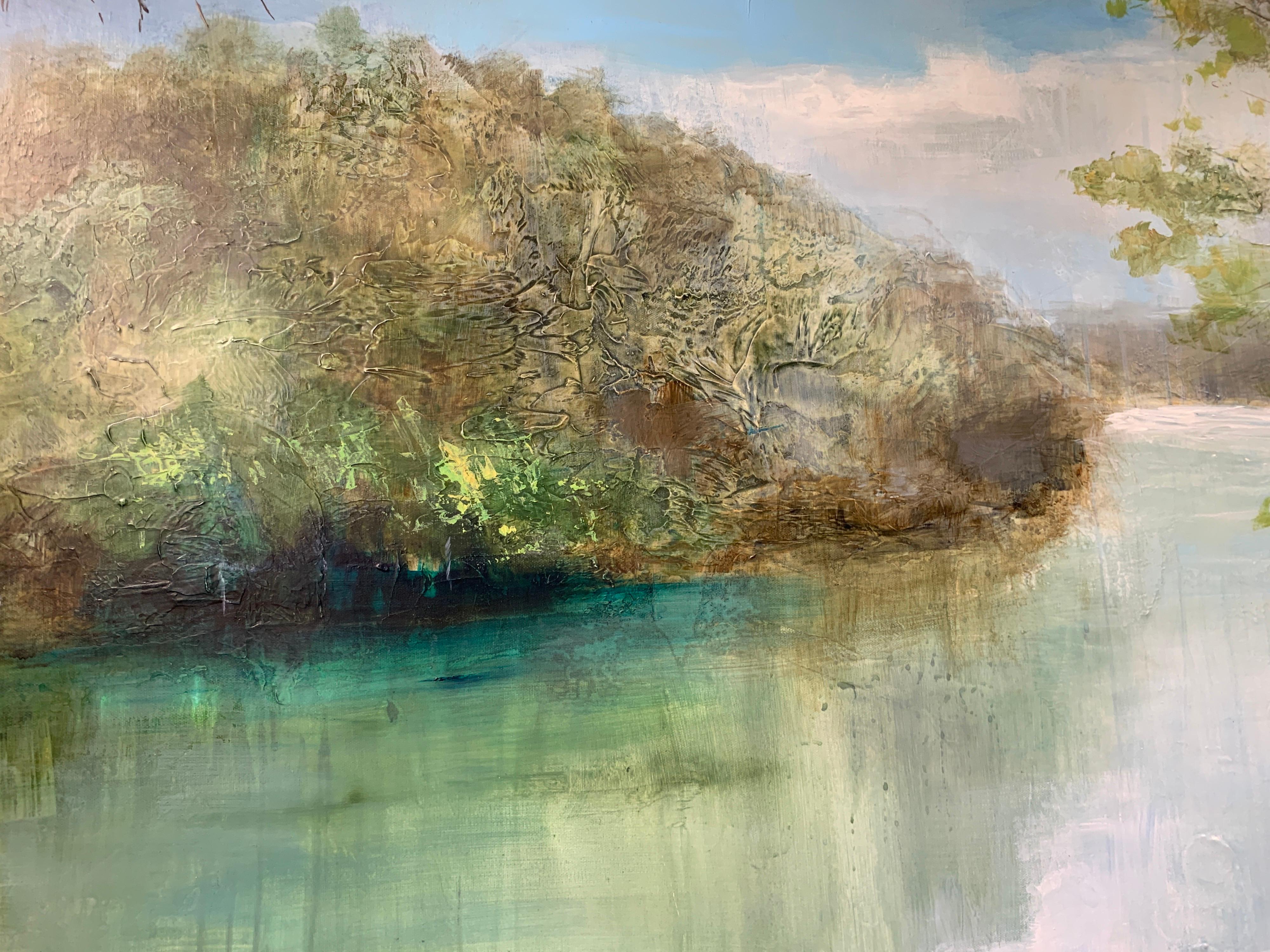 Spring Break Over Norris by J Austin Jennings Large Vertical Framed Landscape 4