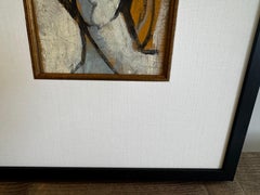 The Blonde, Contemporary Mixed Media Figurative Portrait