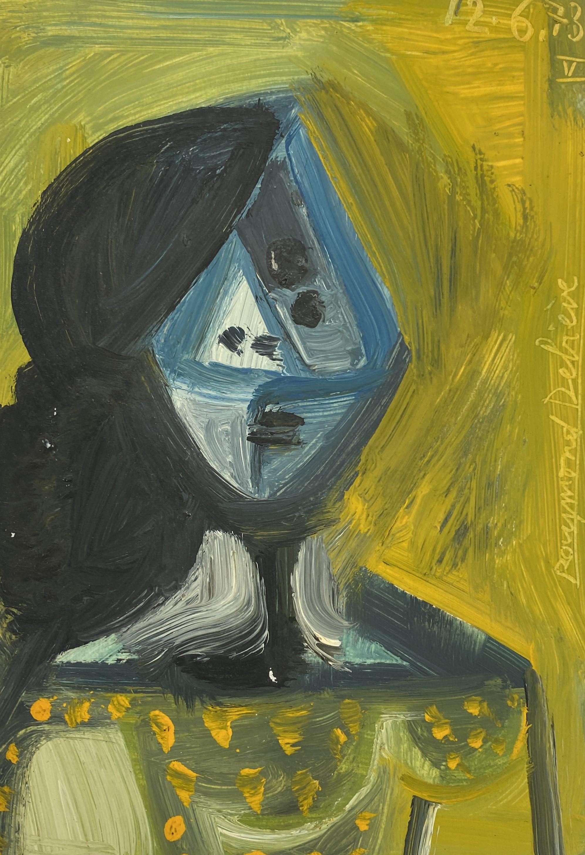 Raymond Debieve (1931-2011)
Born in northern France as a twin to brother Michel Debieve (who also become an accomplished artist later in life), Raymond painted his entire life.  His colorful and whimsical work is reminiscent of the cubist movement