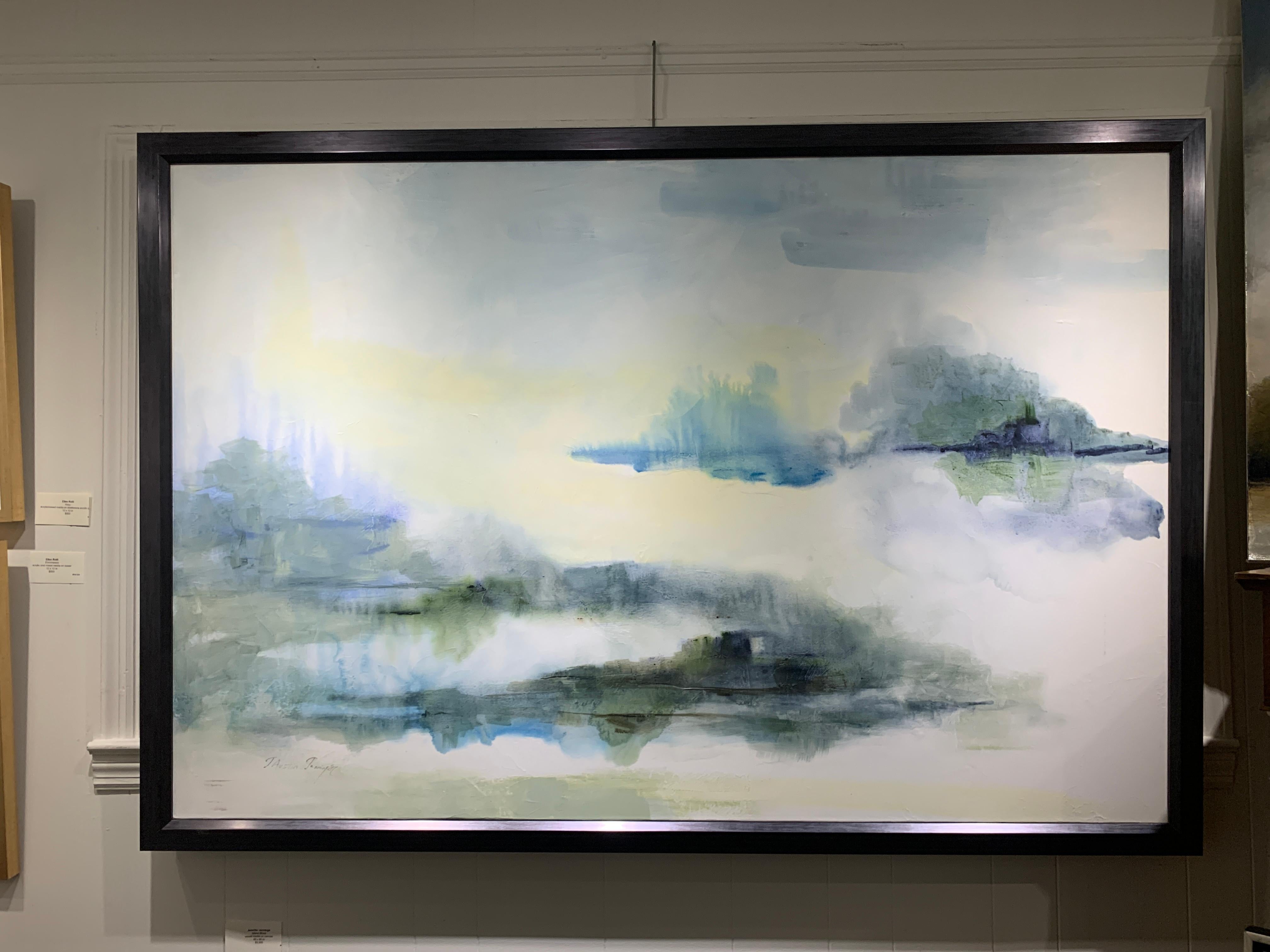 Island Blues by J Austin Jennings 2019 Large Horizontal Framed Abstract 2