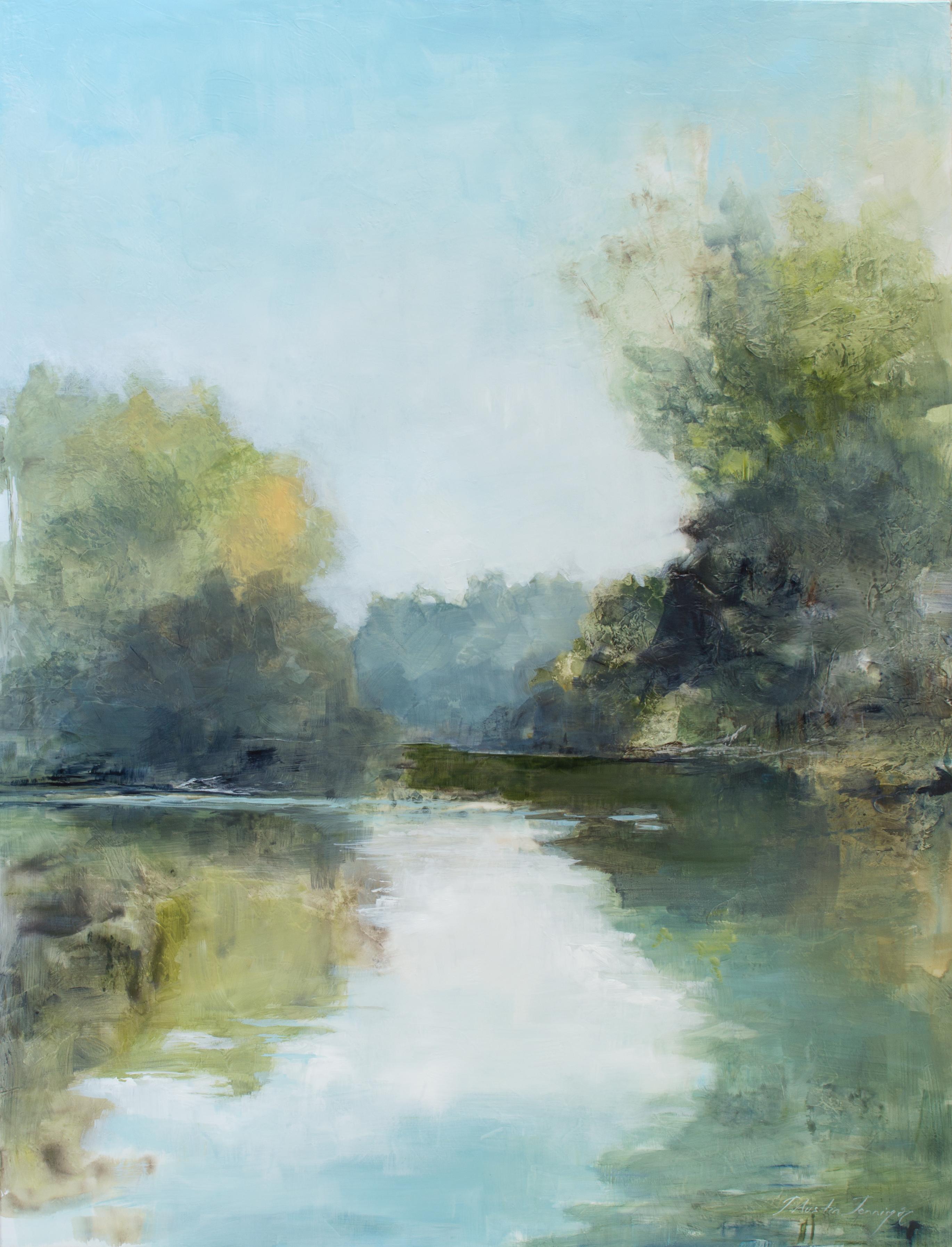 Jennifer Austin Jennings, a native of Dayton, Ohio has been an exhibiting artist and art educator for more than 25 years. Her close connection with nature provides inspiration for scenic and abstract compositions full of life and movement. 