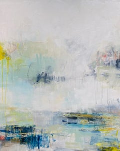 Splendid Cause by Lily Harrington, Vertical Abstract Painting on Canvas