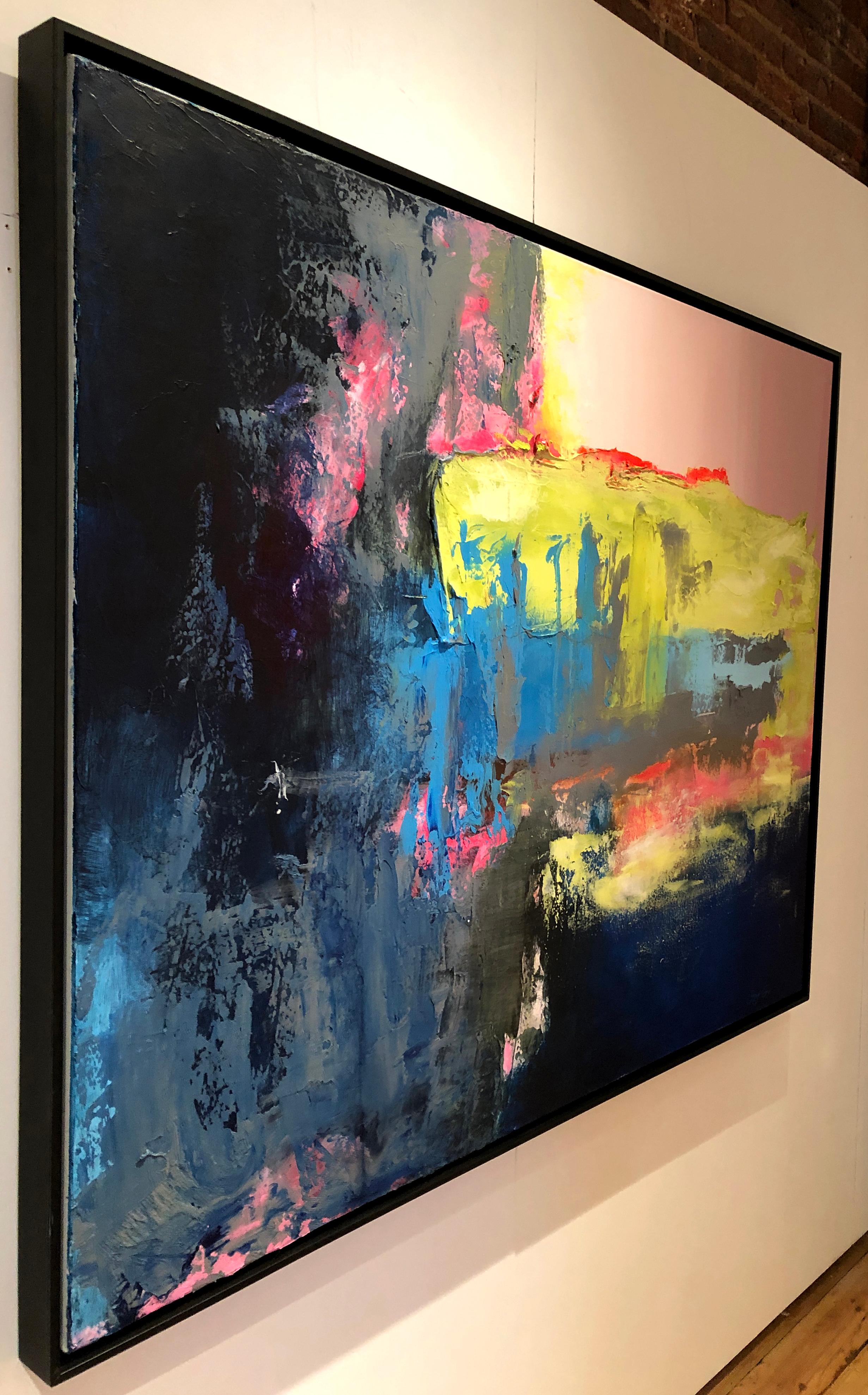 Chase Contemporary, pittura astratta espressionista su tela, luminosa - Painting Astratto di Ginger Fox