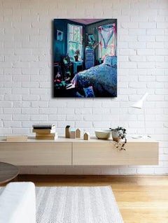 Chambers Room, European style interior bedroom painting, Oil on canvas