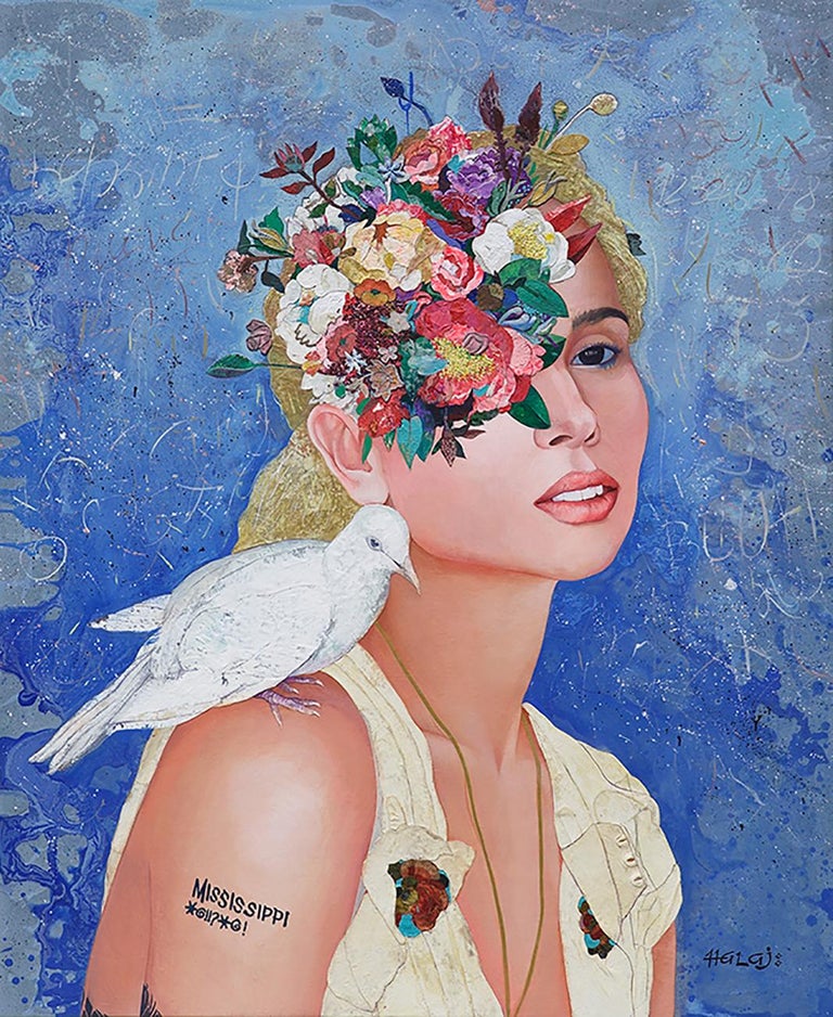 Minas Halaj Floral Minds 42 By Minas Halaj Oil Painting And