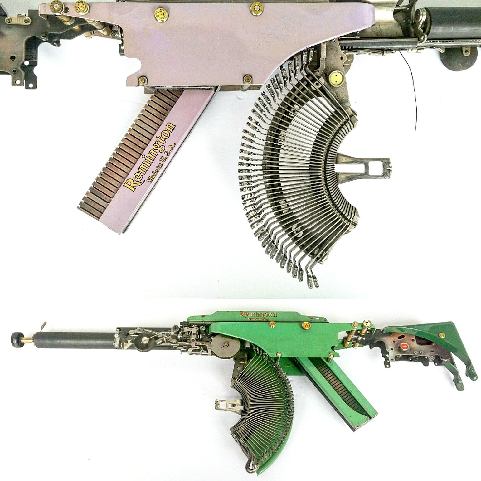 Typewriter Machine Guns by Eric Nado - The 