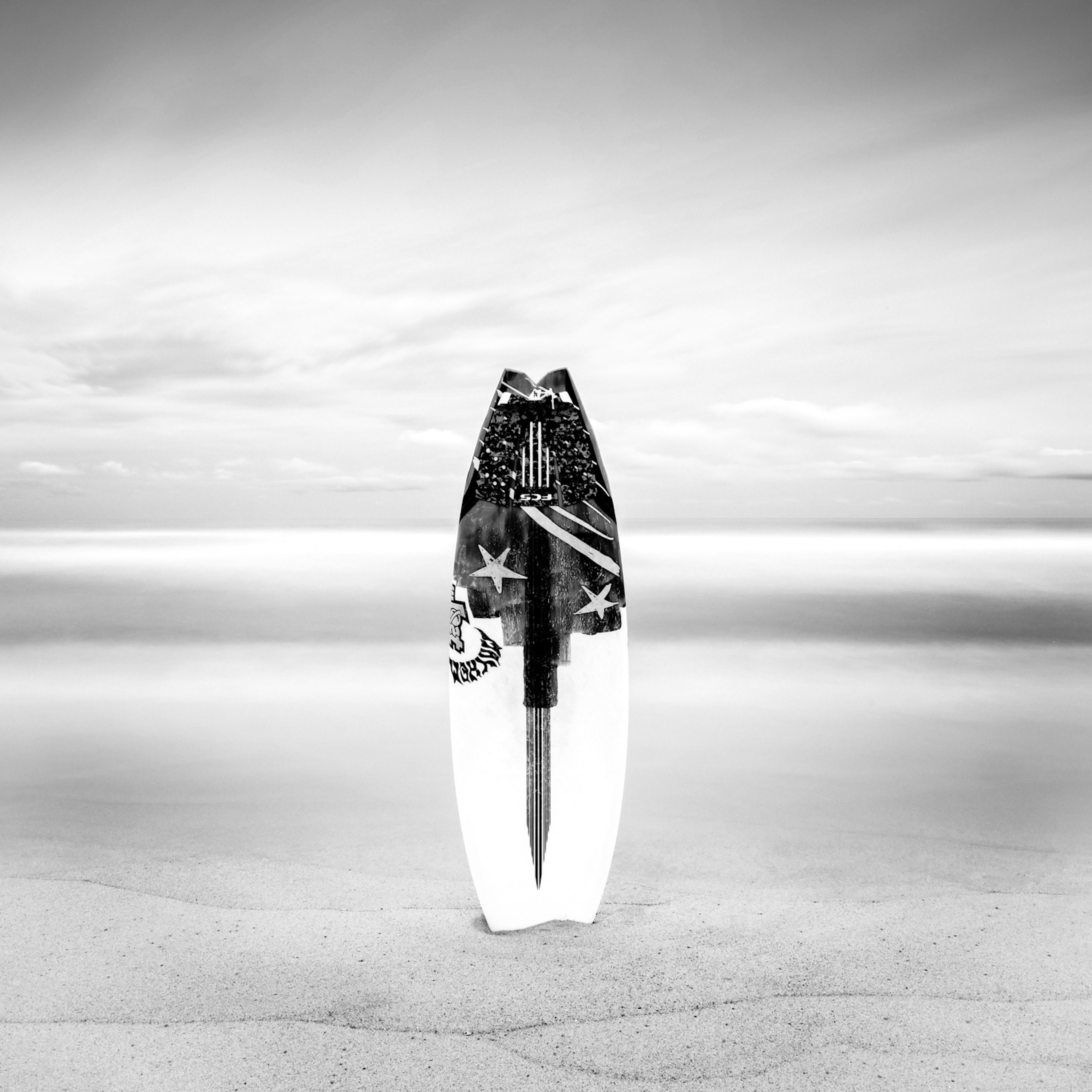 Surfboard at White Sands - Framed - Ltd Ed of 10