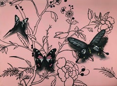 Another Garden Scene (Pink & Black)