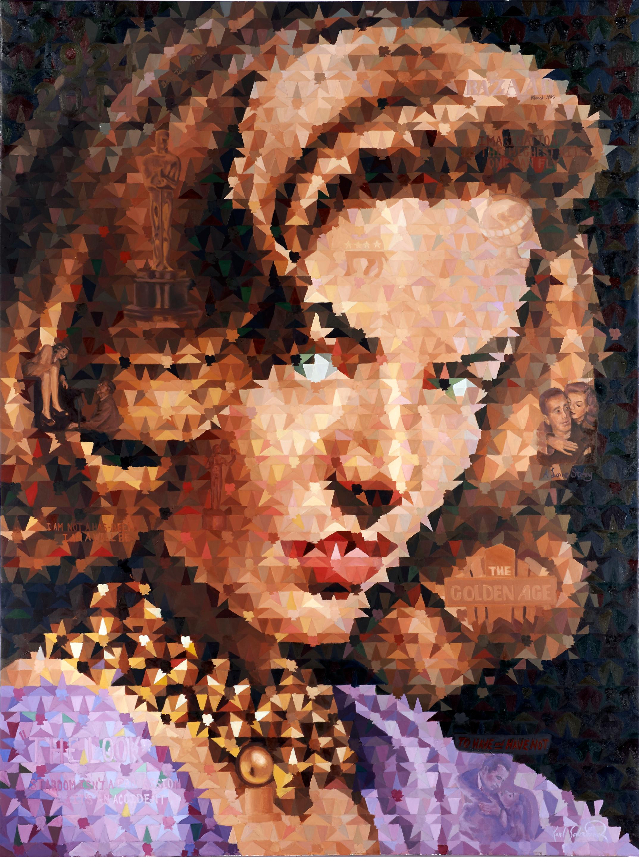 Karl Soderlund Portrait Painting - Lauren Bacall