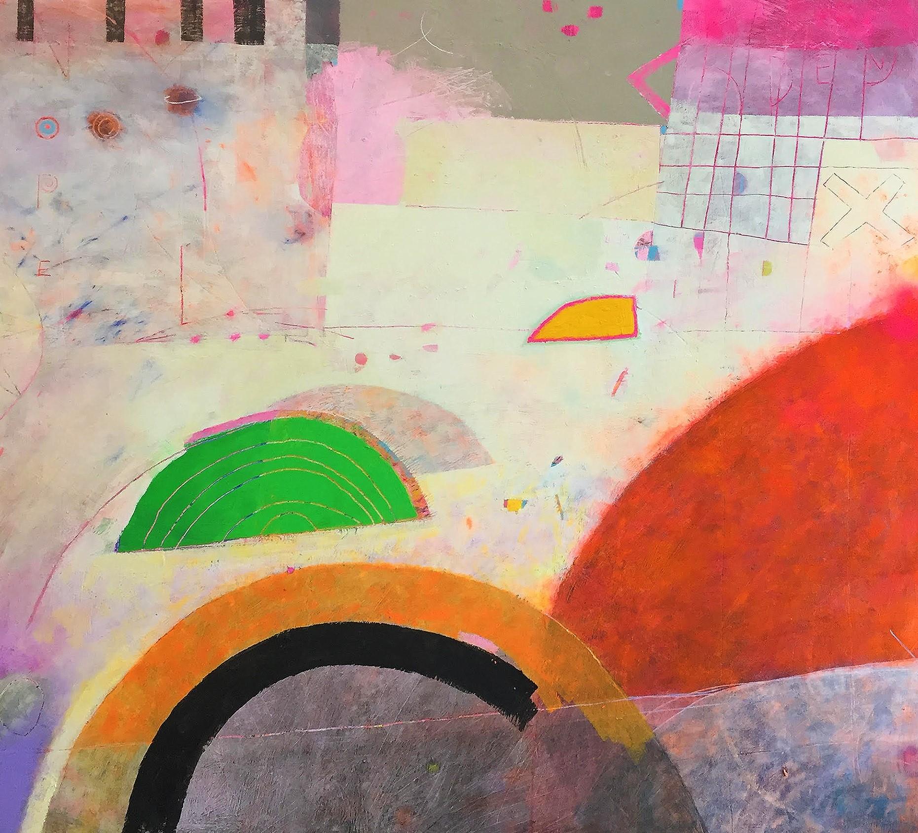 Abstract Painting di David Bender - Niente Rogaine per Saturno