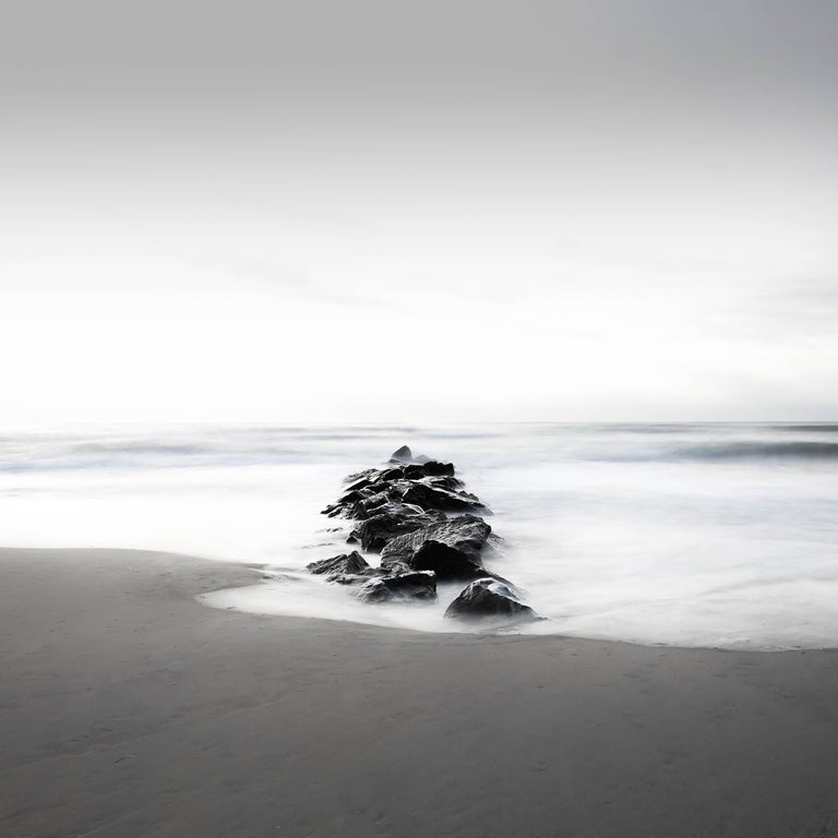 Keith Ramsdell Keith Ramsdell - Rock Jetty at Riis Park - Floats in white frame For ...