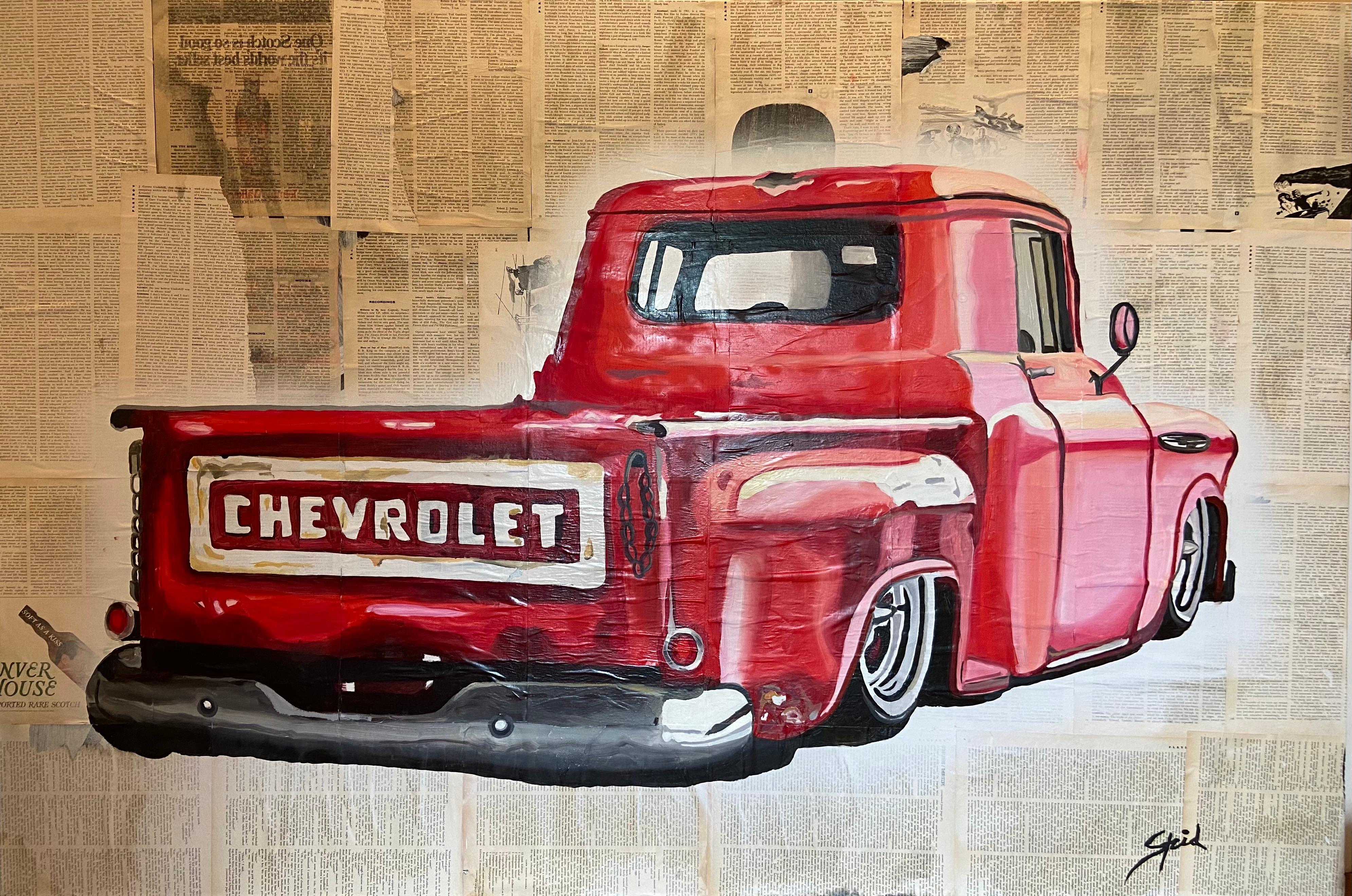 Peter Strid Still-Life Painting – 67 Chevy Playboy