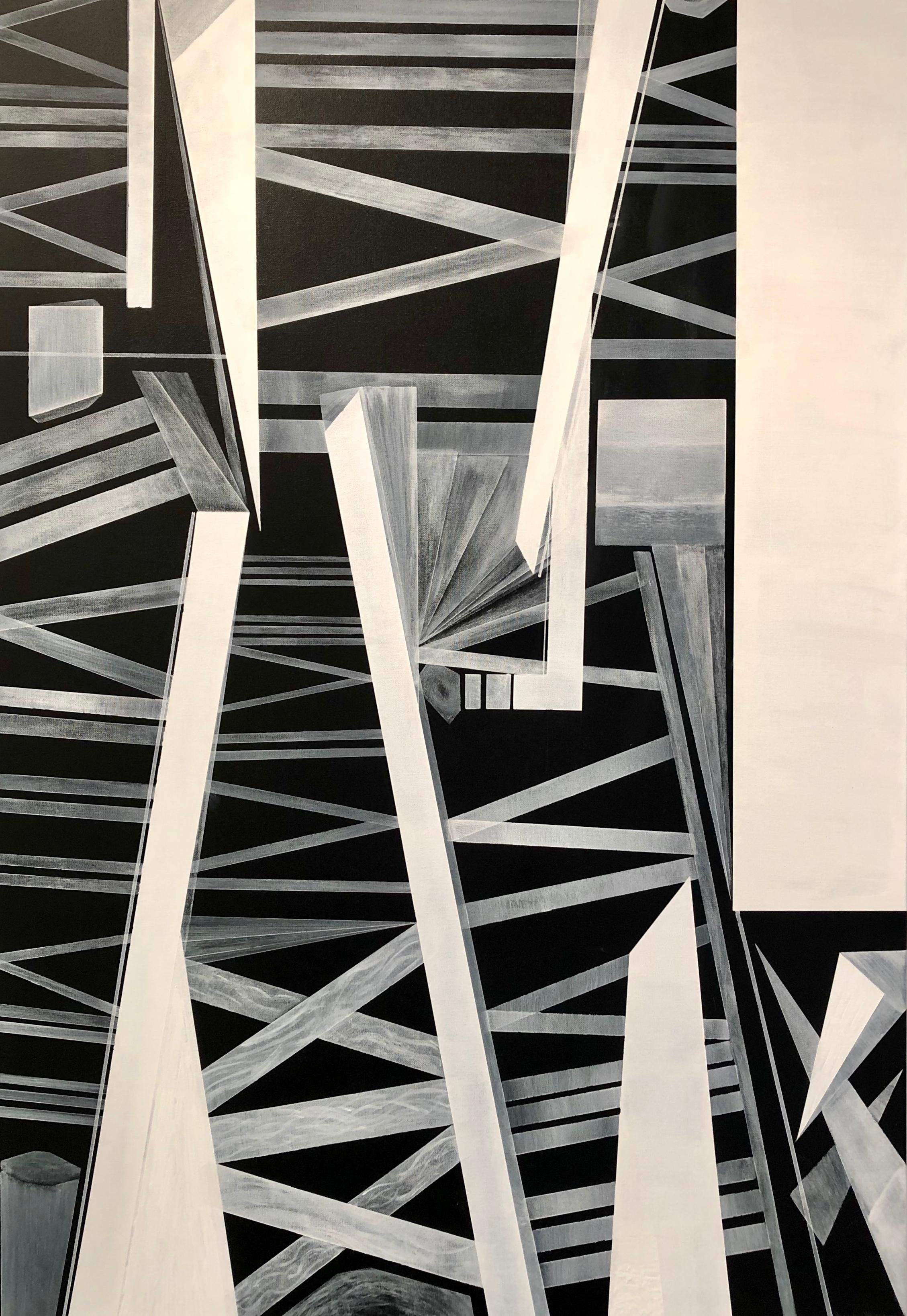 To Love, And To Escape Hate Diptychon – Painting von MCCLOZKEY