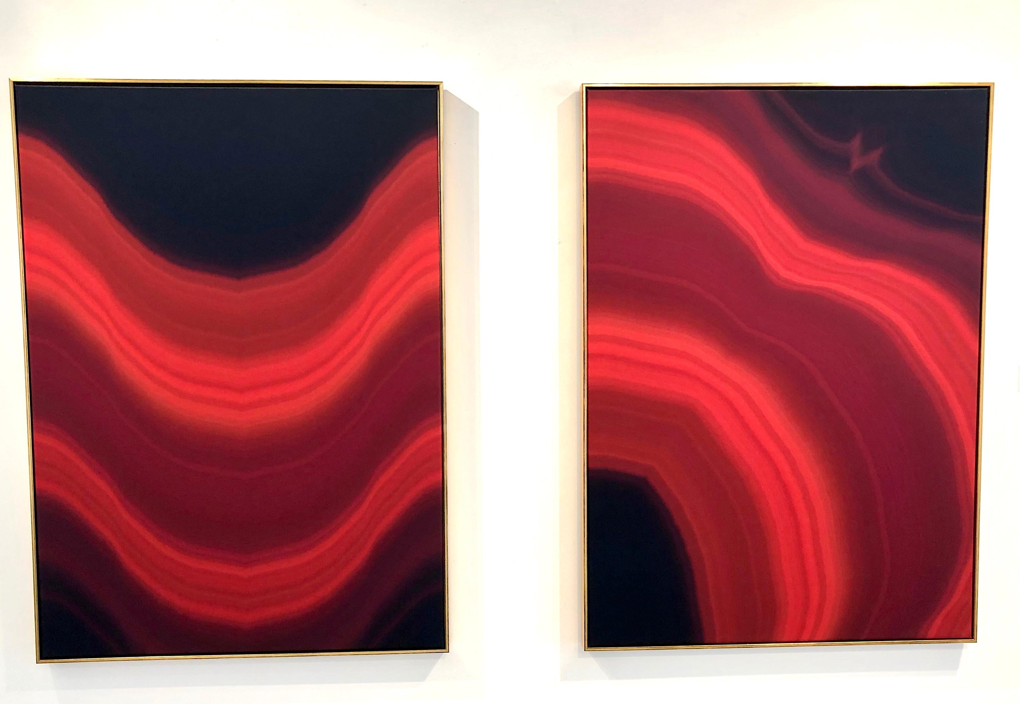 Oz Van Rosen Color Photograph - He Keeps Playing With My Heart + Until The Heart Breaks - Diptych/Framed/Fabric