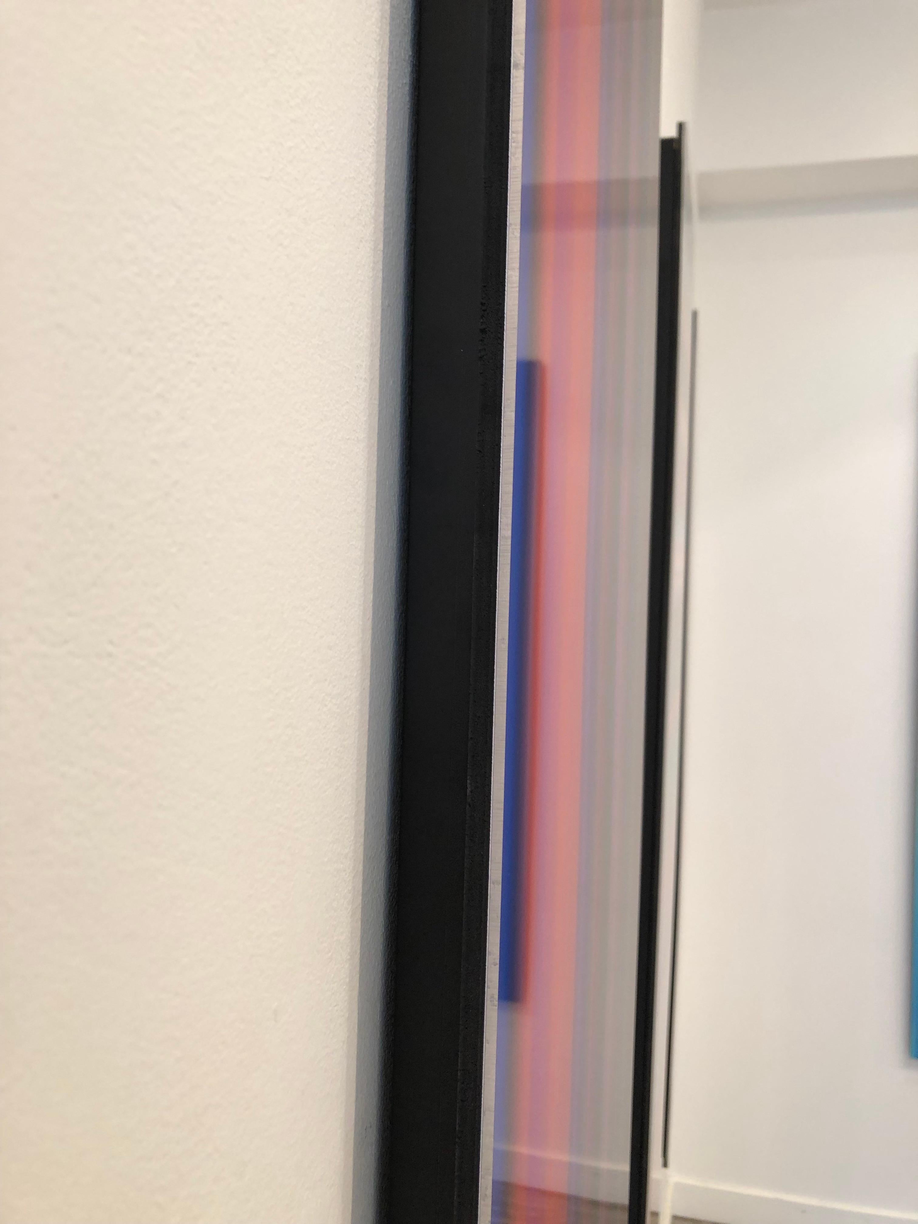 Colorful Words #1, #2 + #3 - Triptych - Glitch Art - Printed on Acrylic - Photograph by Oz Van Rosen