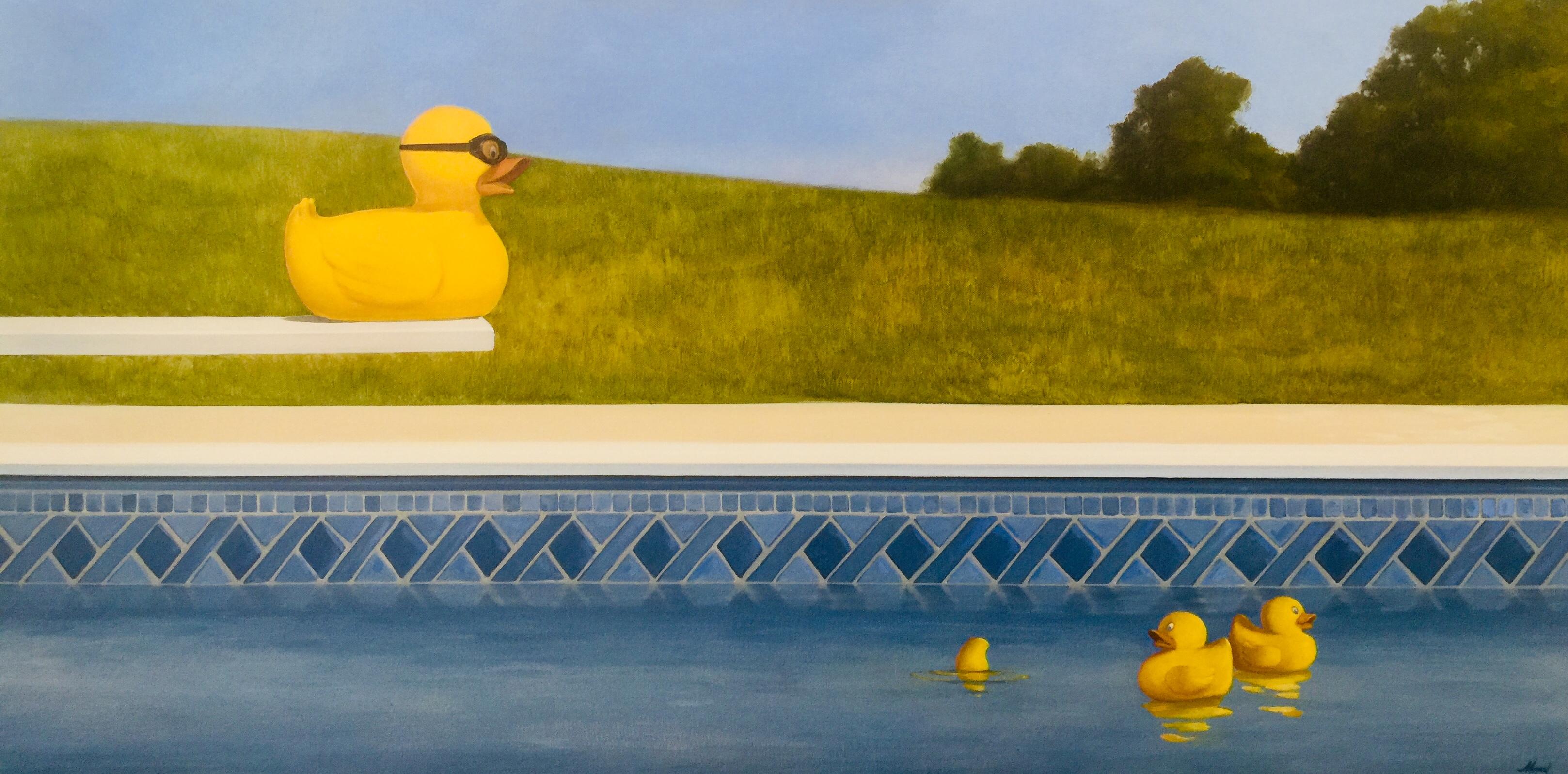 Jim Molloy Animal Painting - What the Duck?