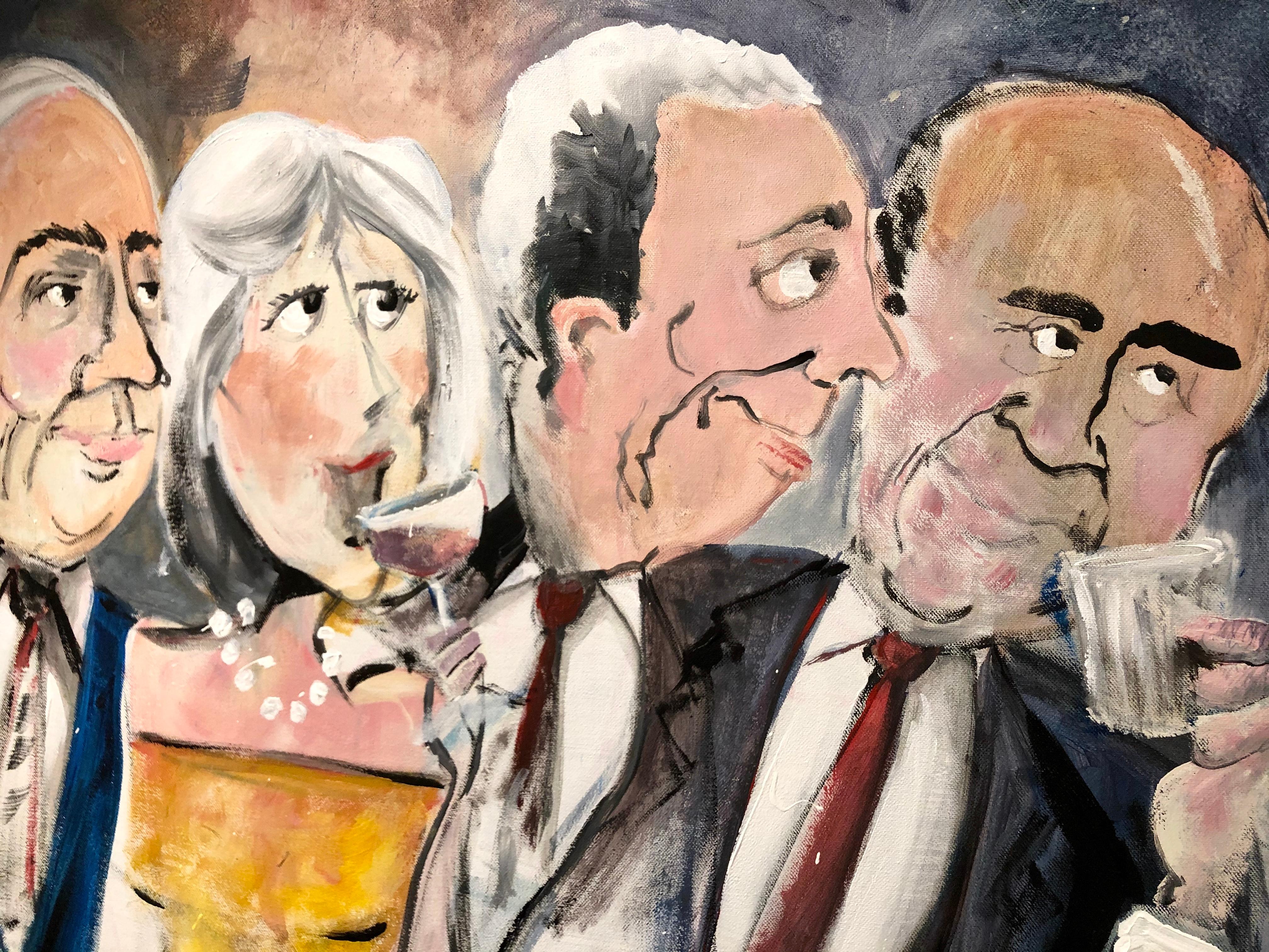 „Waiting for Billy Joel“ (Zeitgenössisch), Painting, von Louis Puglisi