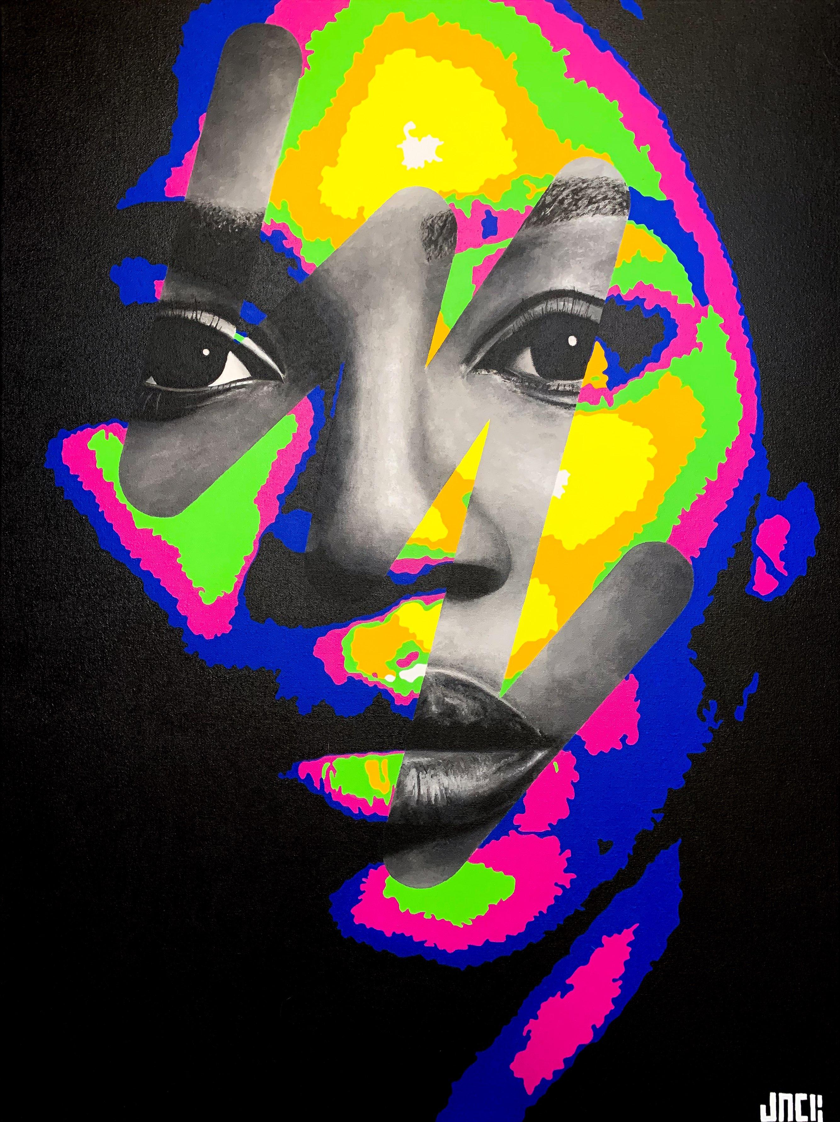 Portrait Painting Jack Florczyk - Serena Williams - VENTE - Commande disponible