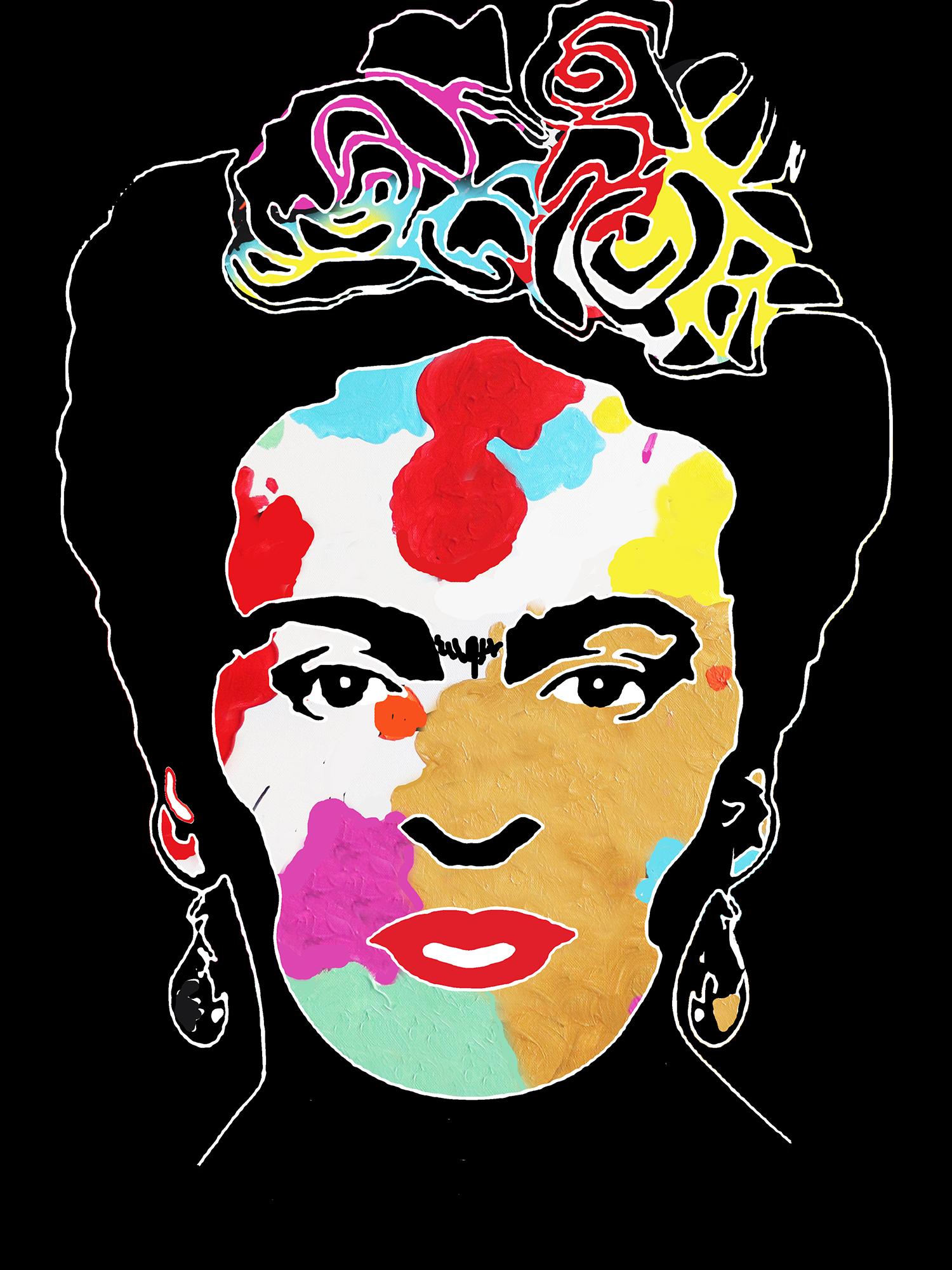 Frida – Ltd, Auflage von 10 Stück – Mixed Media Art von Philippe Le Closier
