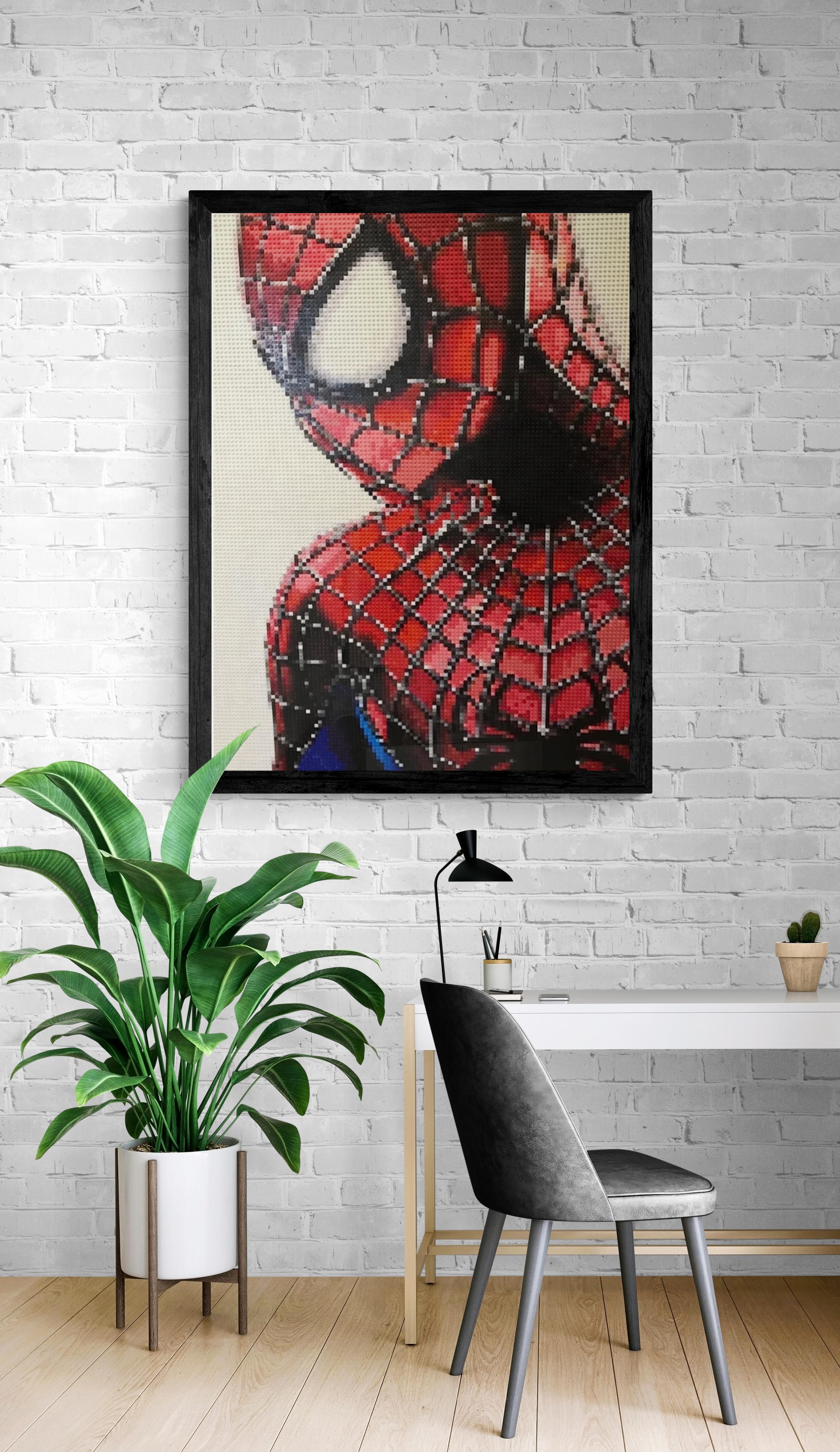 spiderman lego art