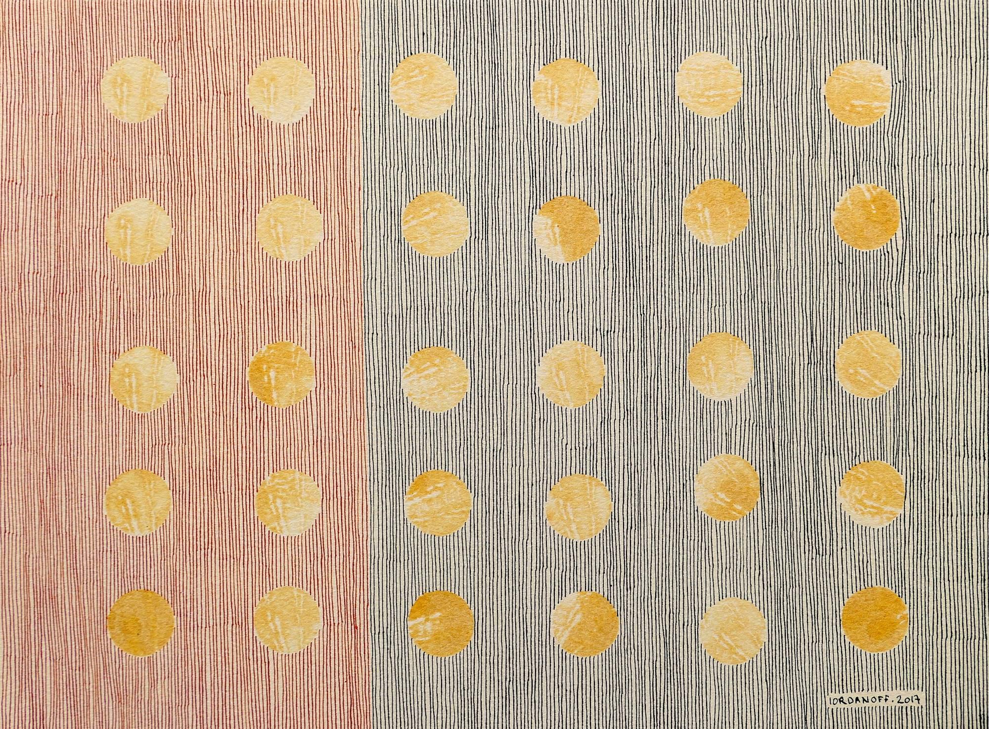 Jérémie Iordanoff Abstract Drawing - n°623 - "Au travers du rideau"