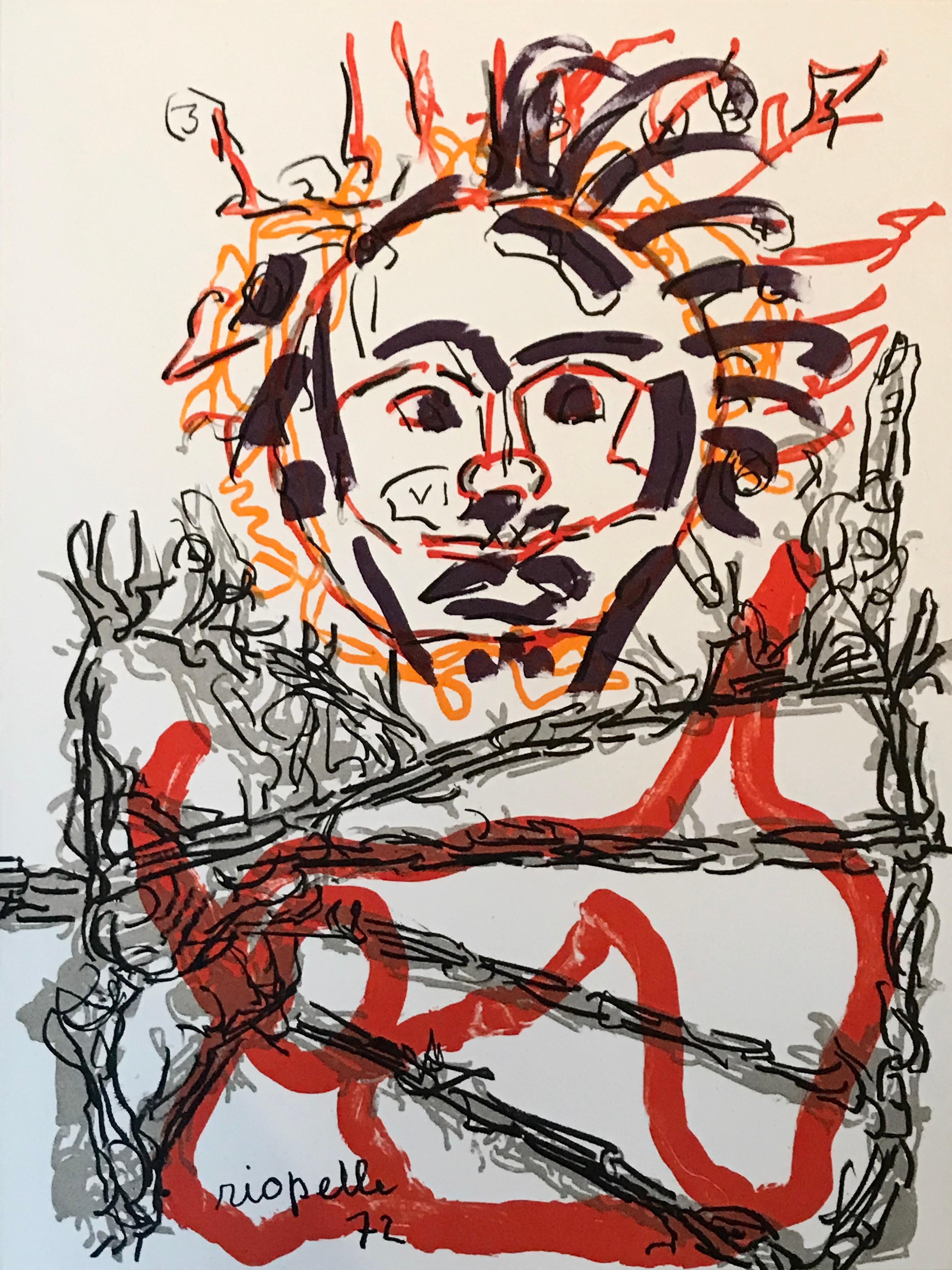"Ficelles et autres jeux "Riopelle 1972 - Art de Jean Paul Riopelle