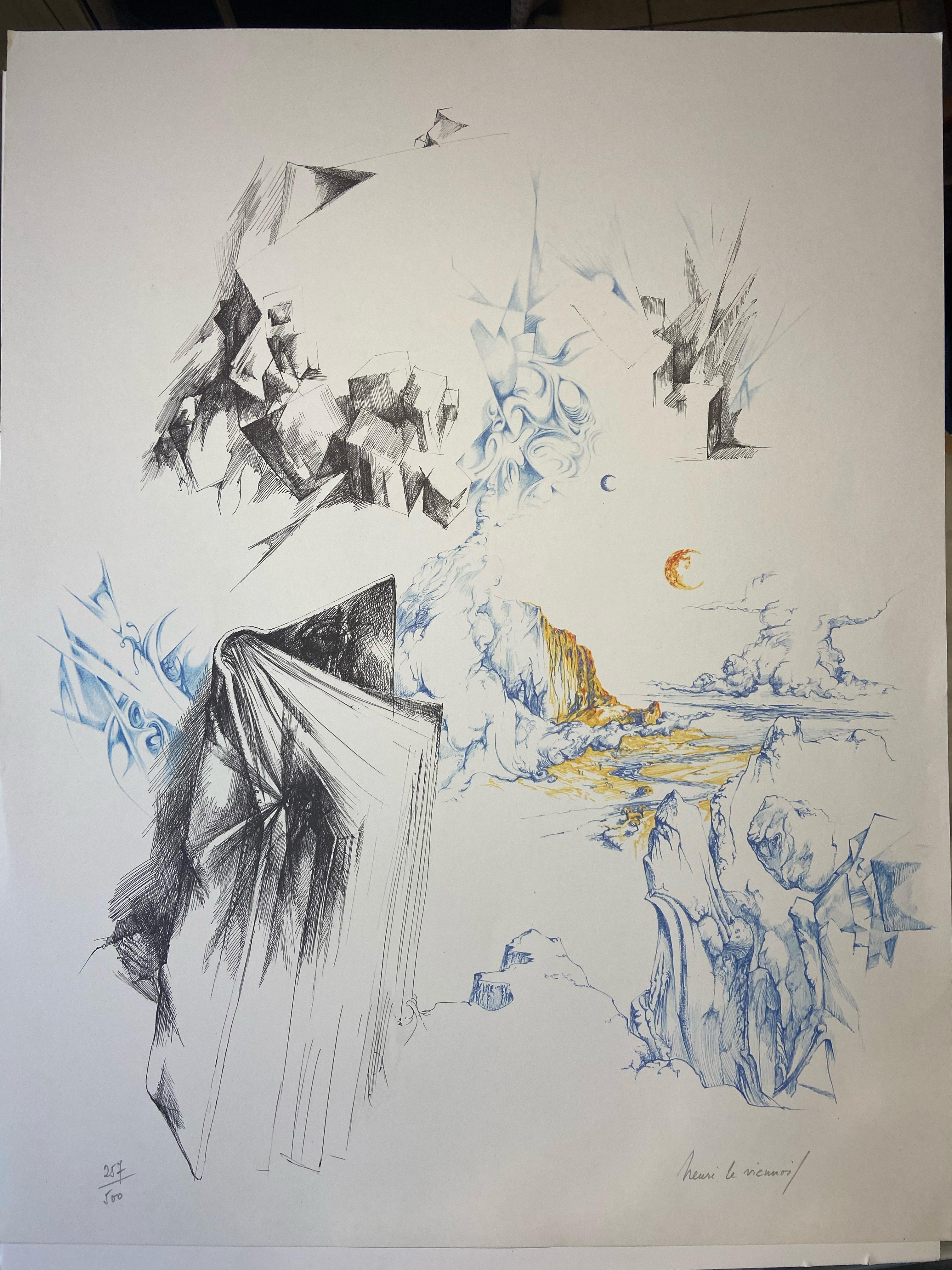 Henri Le Viennois  Lithographie « Circulation » en vente 4