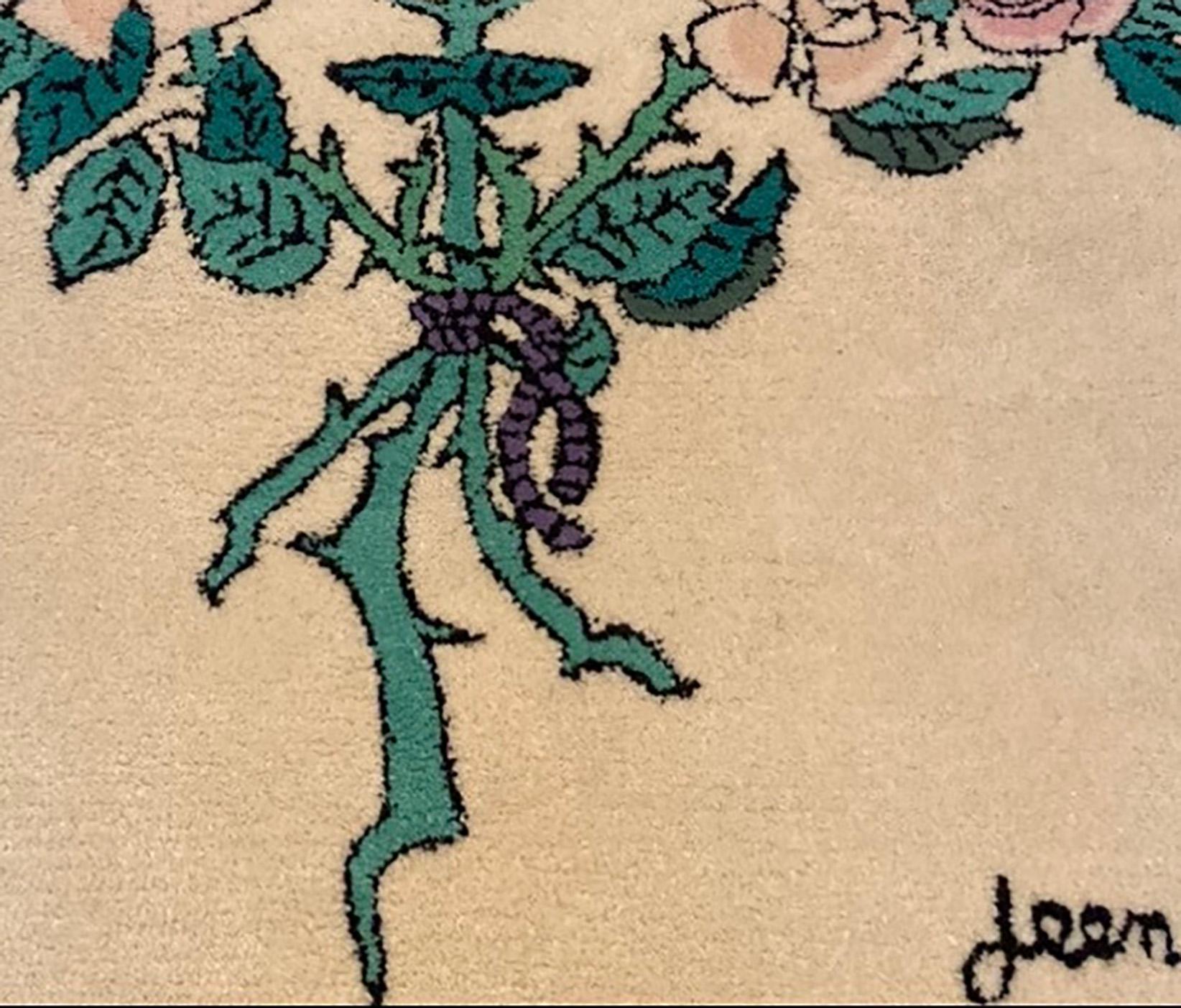 Jean Marais Tapiz muy raro Firmado 1965  Ateliers de Cogolin en venta 1