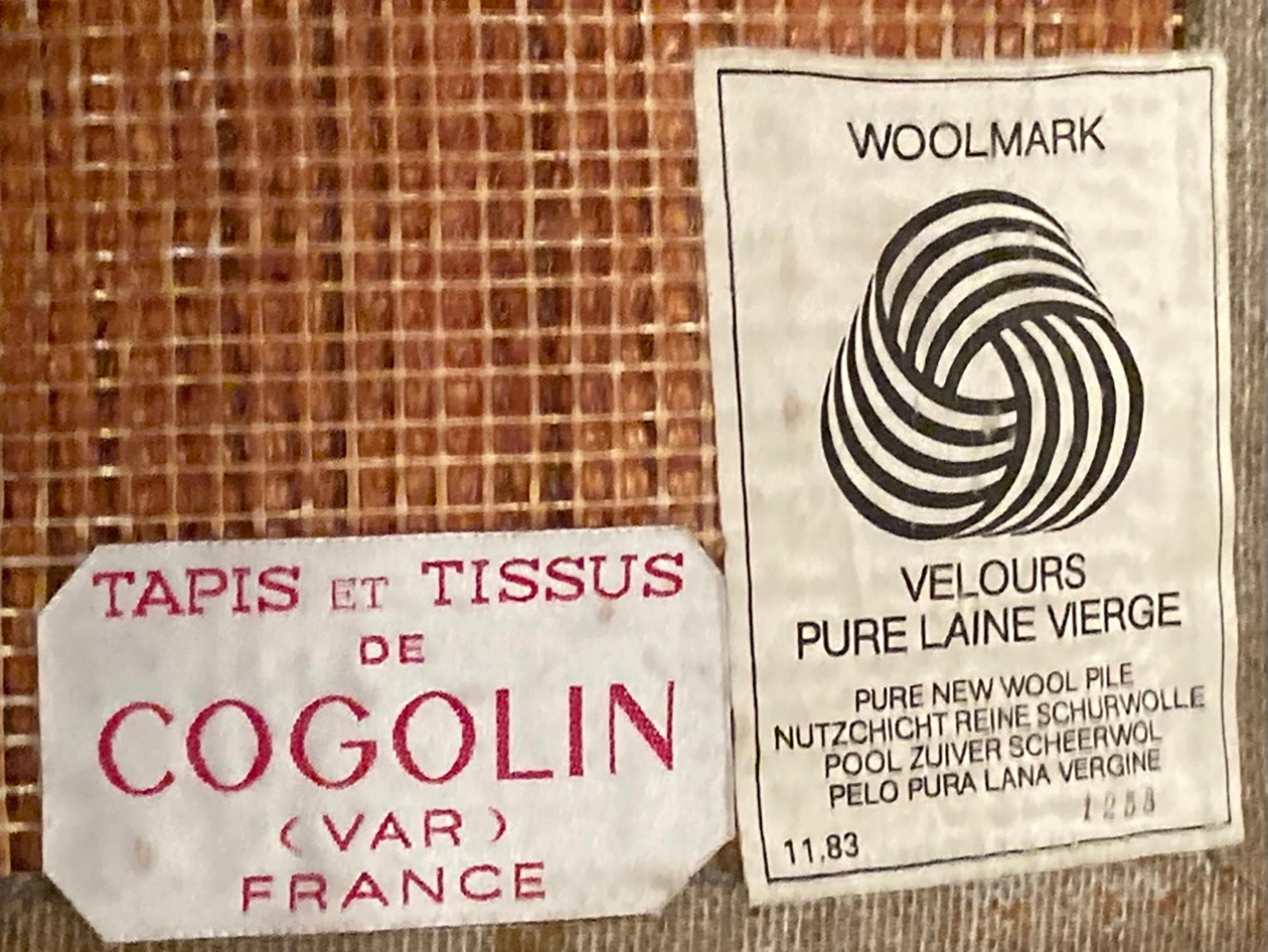 Jean Marais Tapiz muy raro Firmado 1965  Ateliers de Cogolin en venta 7