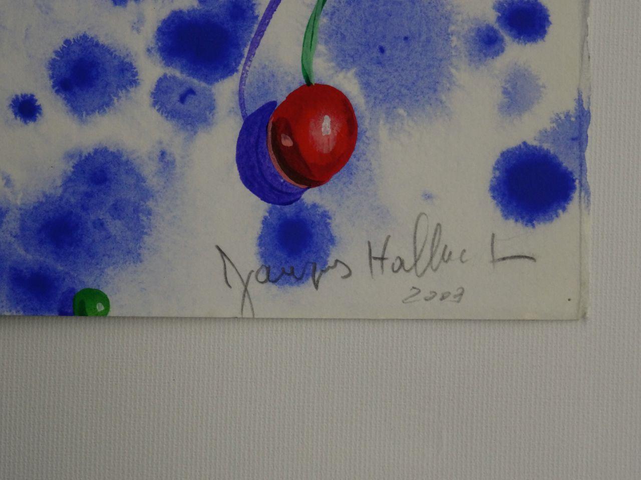 L'écume des cerises - Painting di Jacques Halbert
