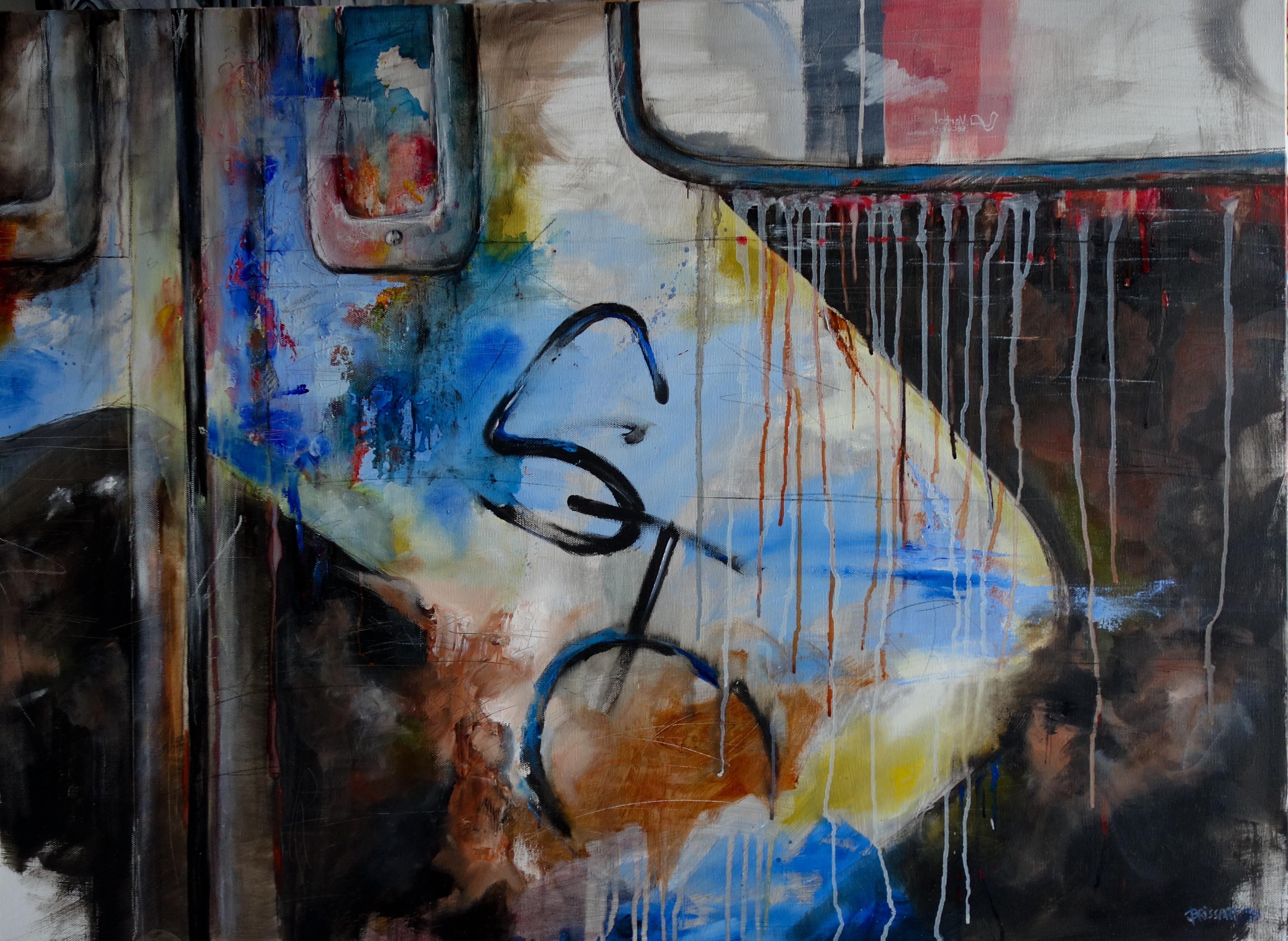 Figurative Painting di Jean-Pierre Brissart - TER in disuso 1
