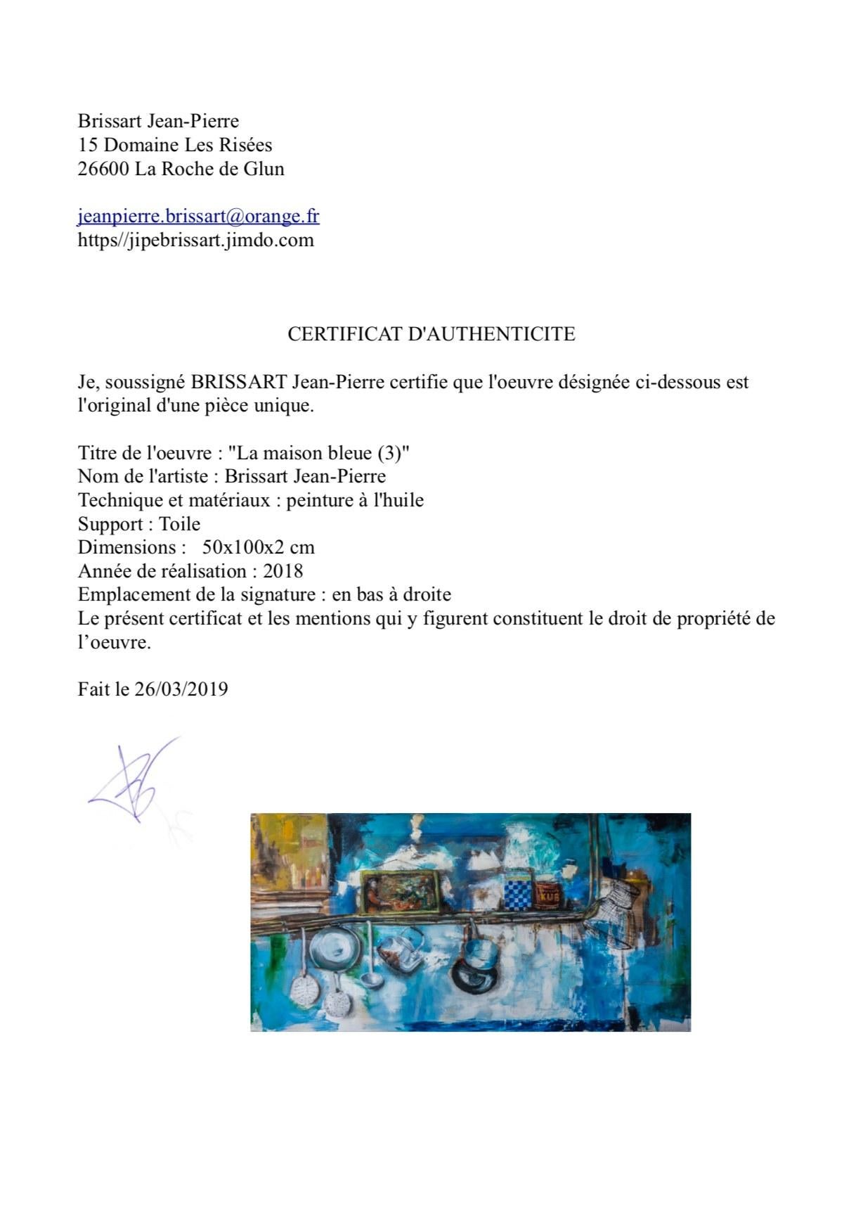 The blue house 3
2018
Oil on canvas
50x100
Certificate of the artist
390 €