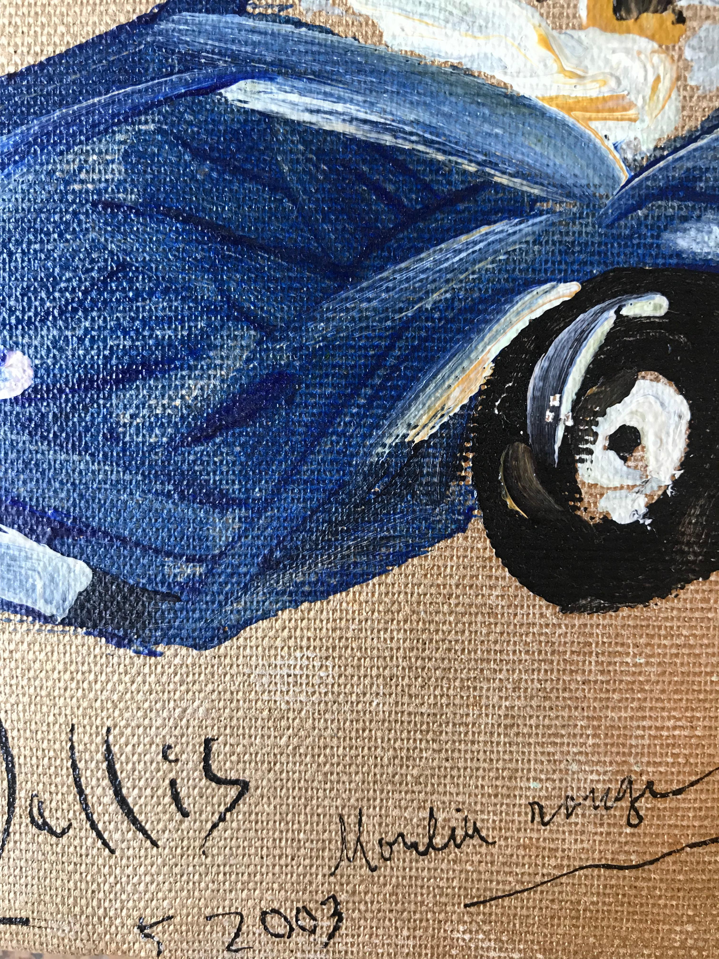 Moulin Rouge
Acrílico sobre lienzo
Marco de madera
Firmado abajo a la derecha
Titulado y fechado en mayo de 2003
Toda la poesía y la visión de un París mítico de un importante pintor del siglo XX
73 x 60 cm
790 euros