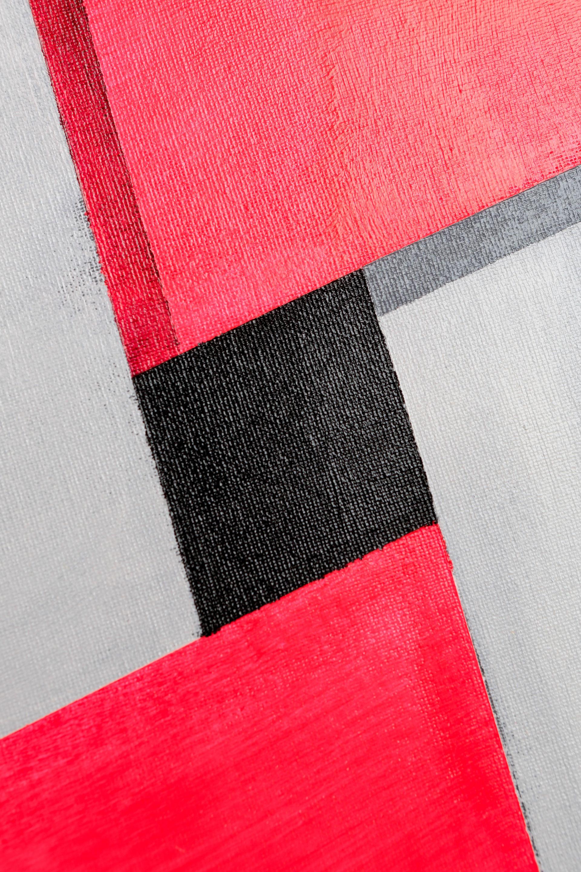 Quantique 2 - Superposizione Bis - Painting Astrattismo geometrico di Fabien Hemard