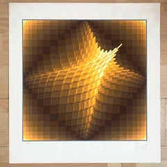 Litografía Yvaral "Structure géométrique 1" 1974.