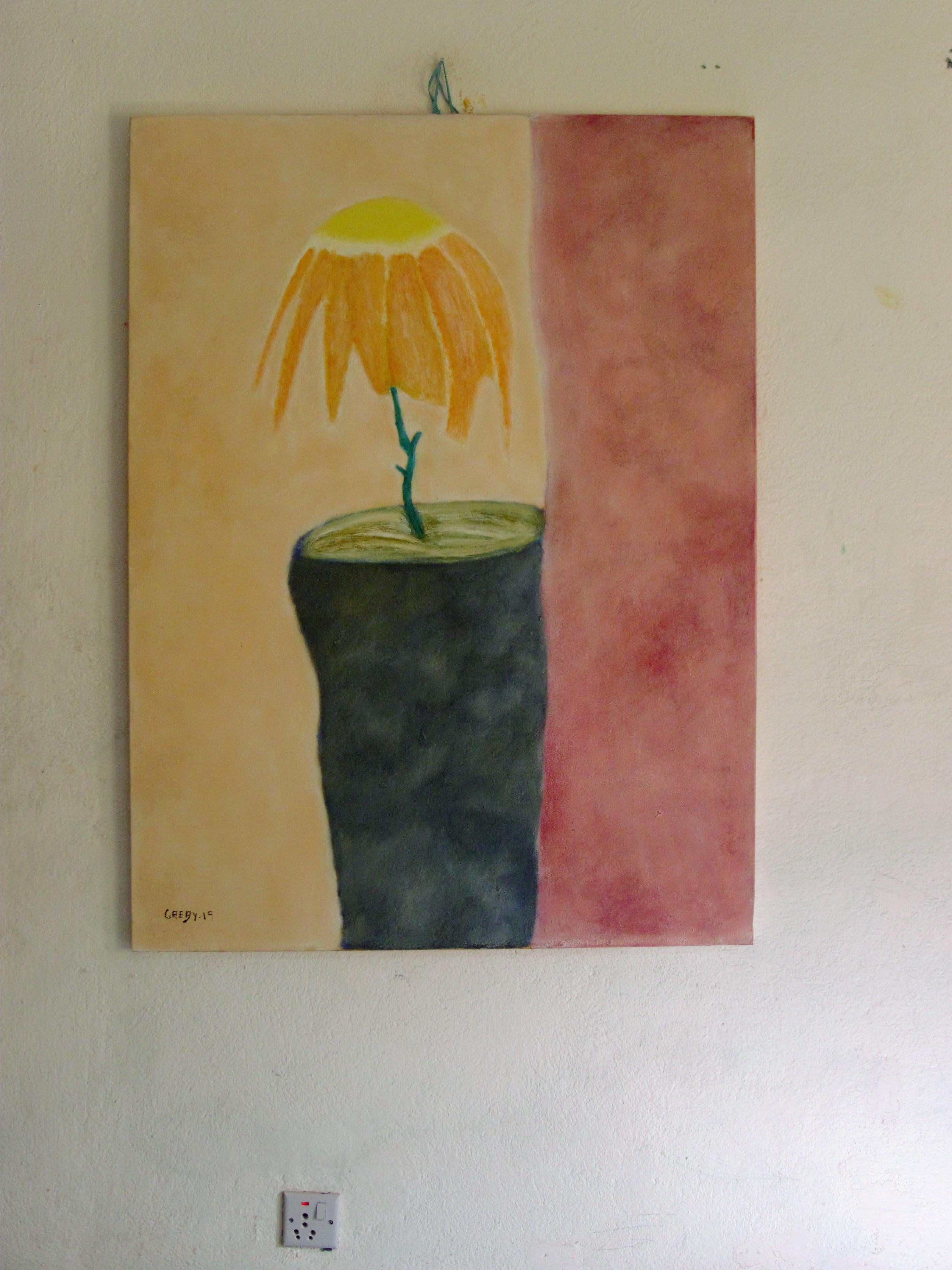 Huile sur toile de Vincent Greby « Sad Flower » ( Fleur de Sad) 2