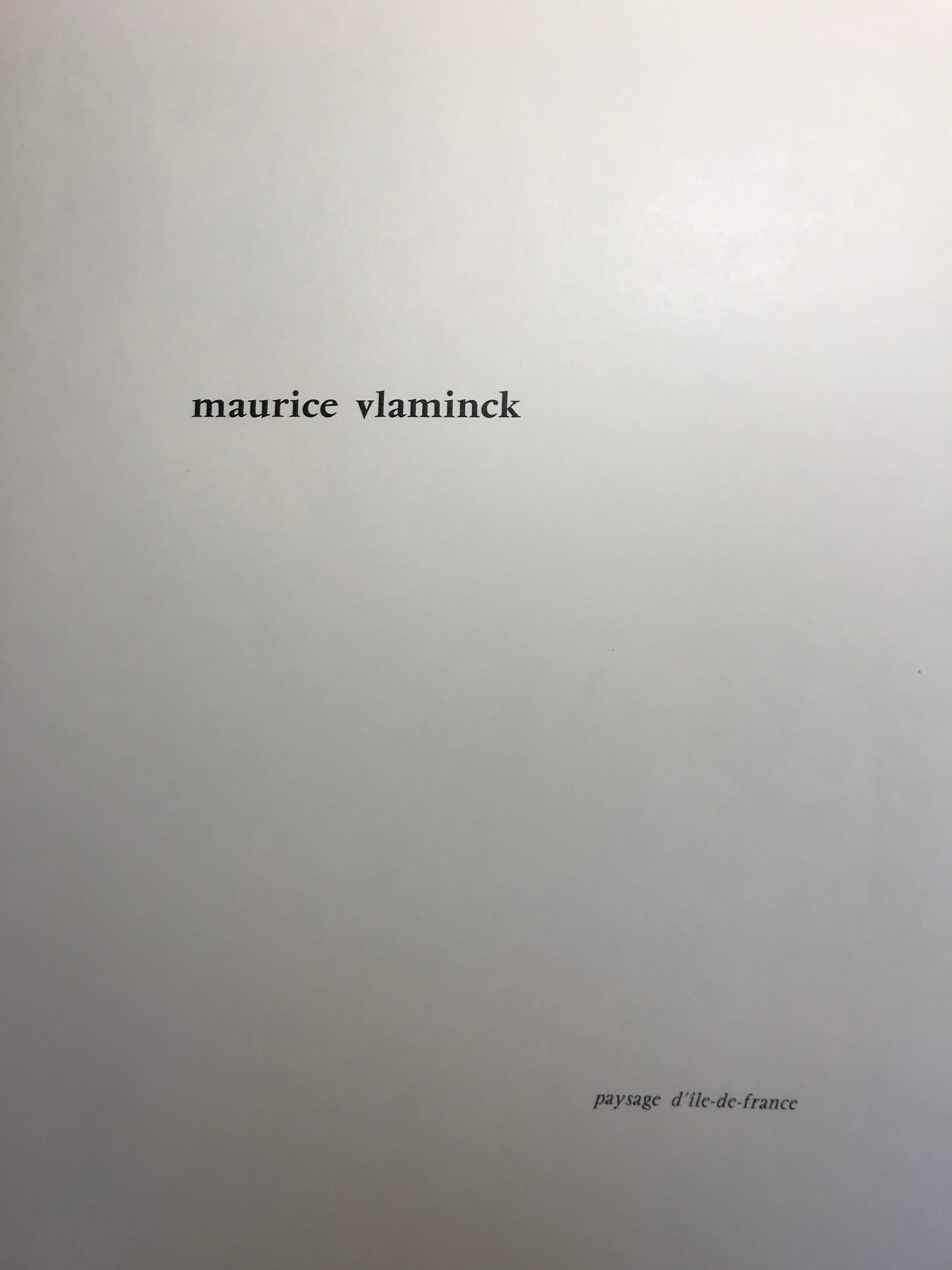 Maurice vlaminck Paysage d’île de France  For Sale 2