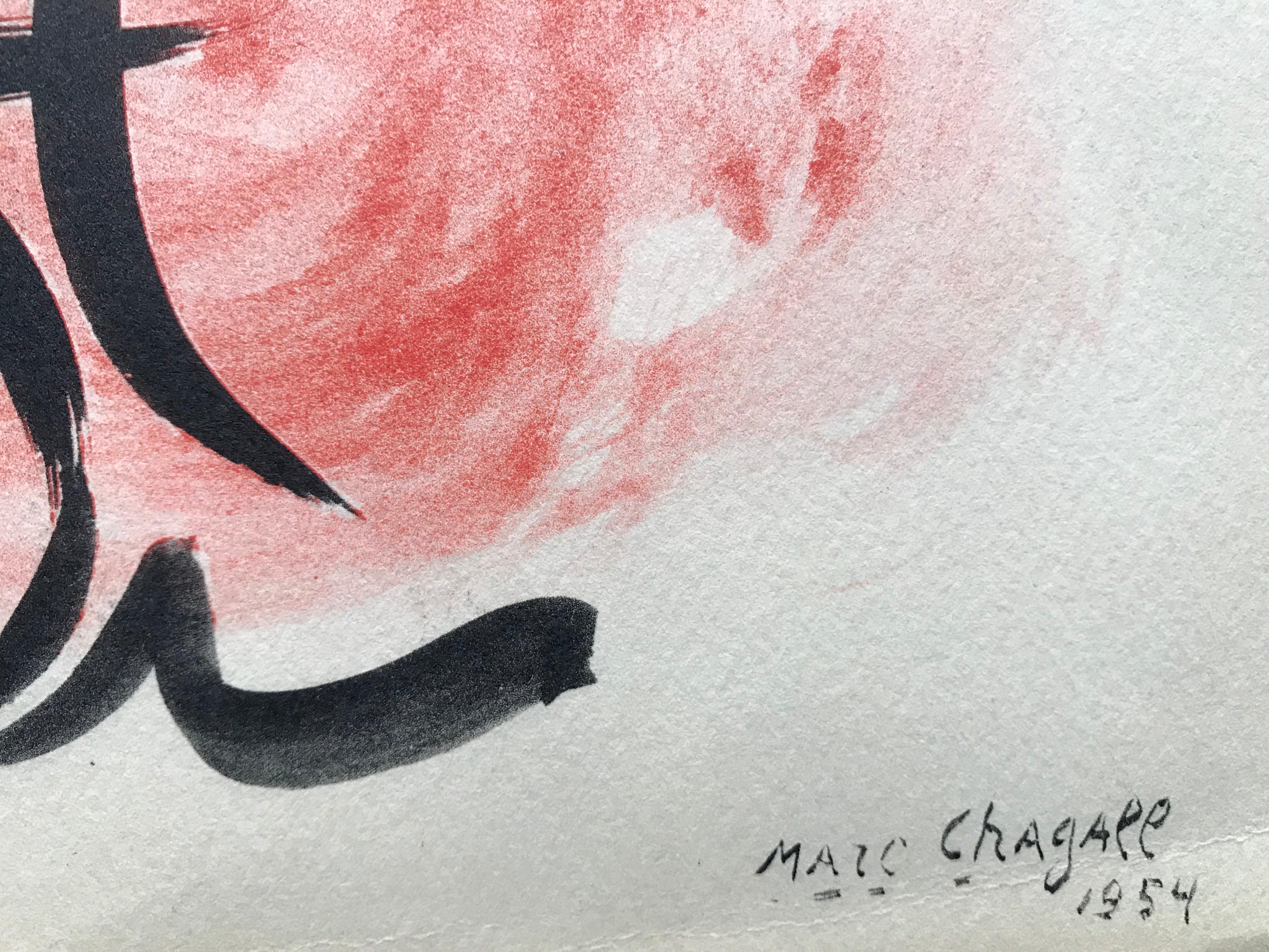 Marc Chagall Femme à l’oiseau  For Sale 4