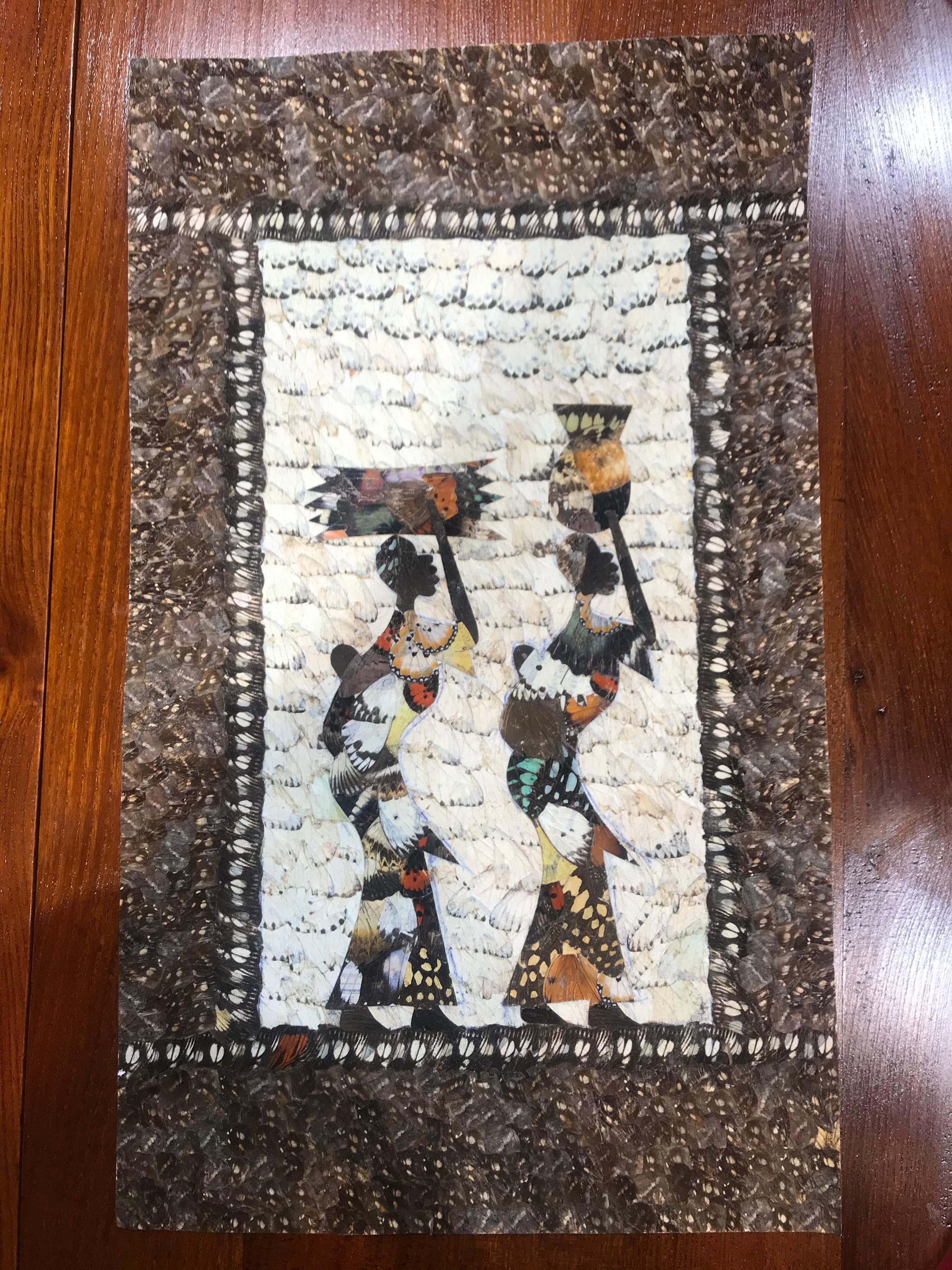 Moluh Seidou Precioso collage de alas de mariposa en venta 1