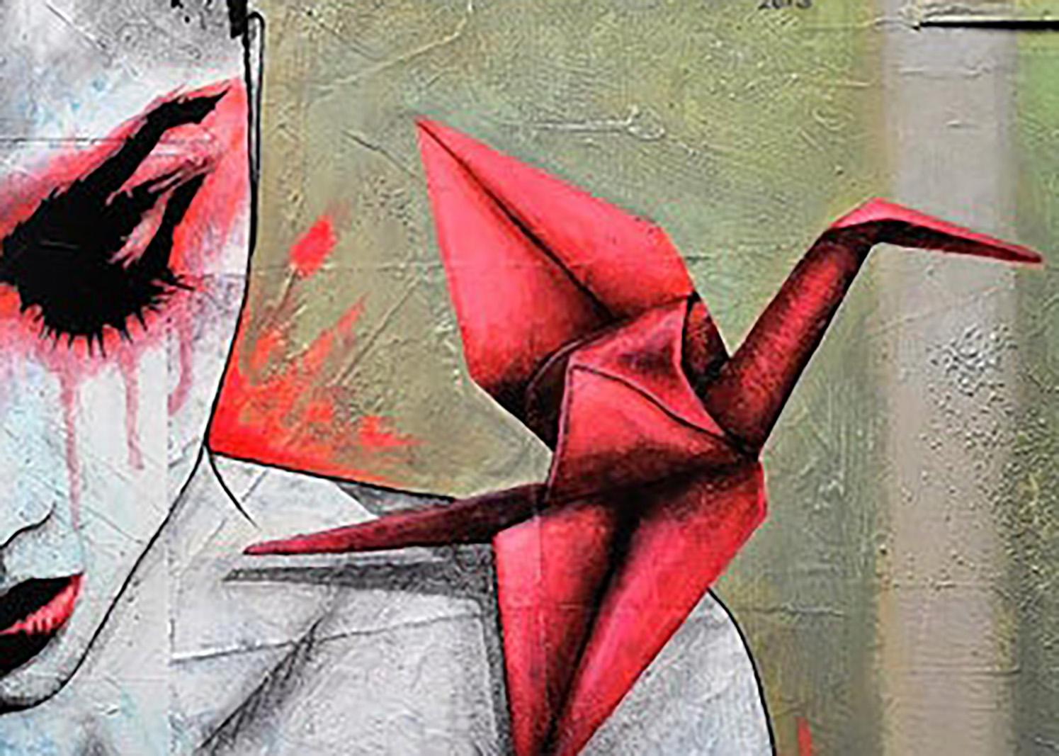 Tecnica mista, acrilico, vernice spray, pigmenti, malta, legno, carta, cartone e nastro di tessuto incollati su tela - 100x50 cm - 2013
PREZZO DI VENDITA: 2900 € (incorniciato in denaro bianco americano)
Dimensioni della scatola americana: 105 x 55