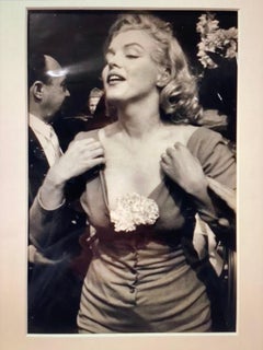Vintage Sam Shaw Marilyn Monroe "Cocktail party during the USA - Israel football match" 