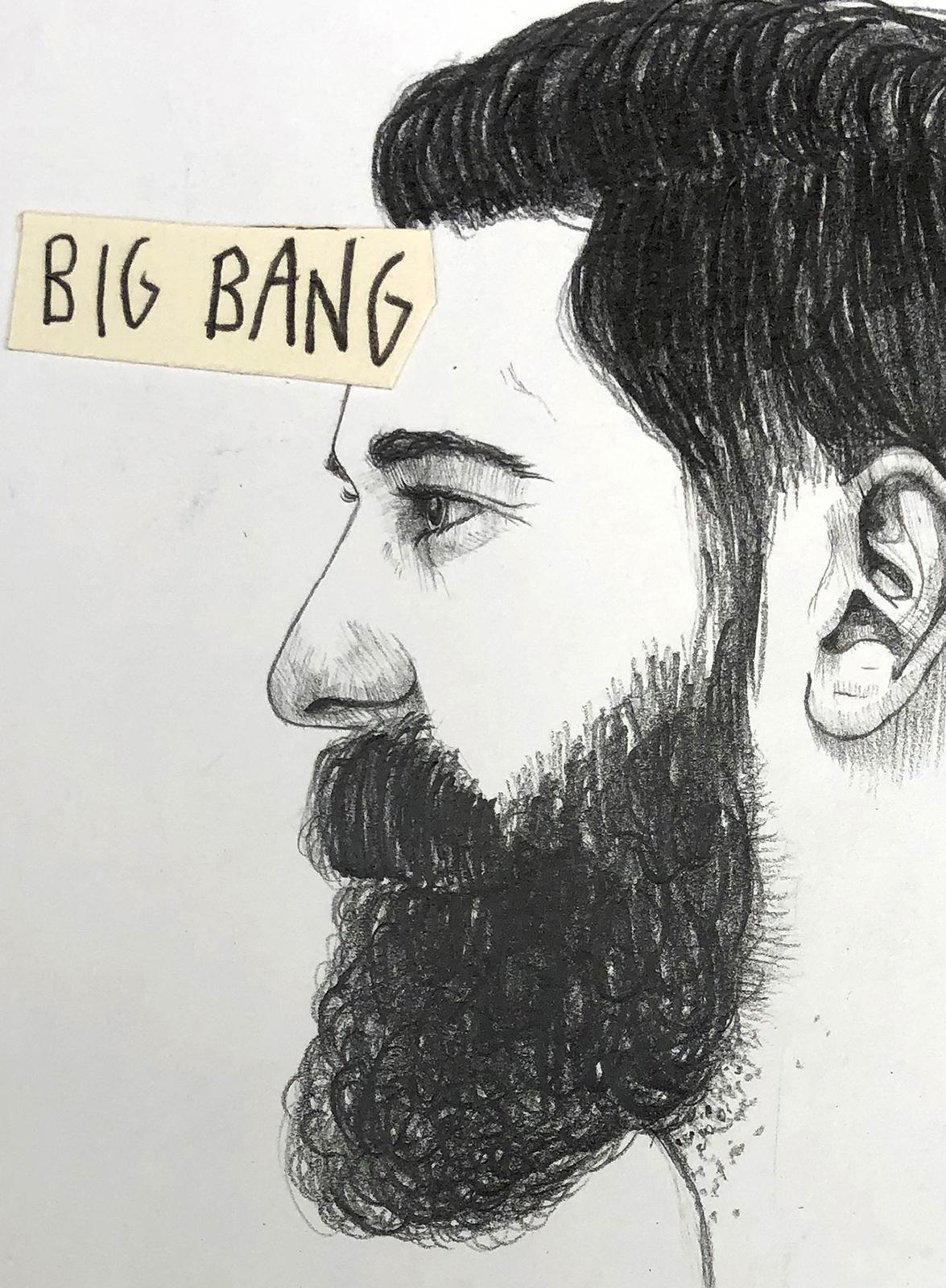 BIGBANG 2019 - Figurative Painting Grigio di Mateo Andrea