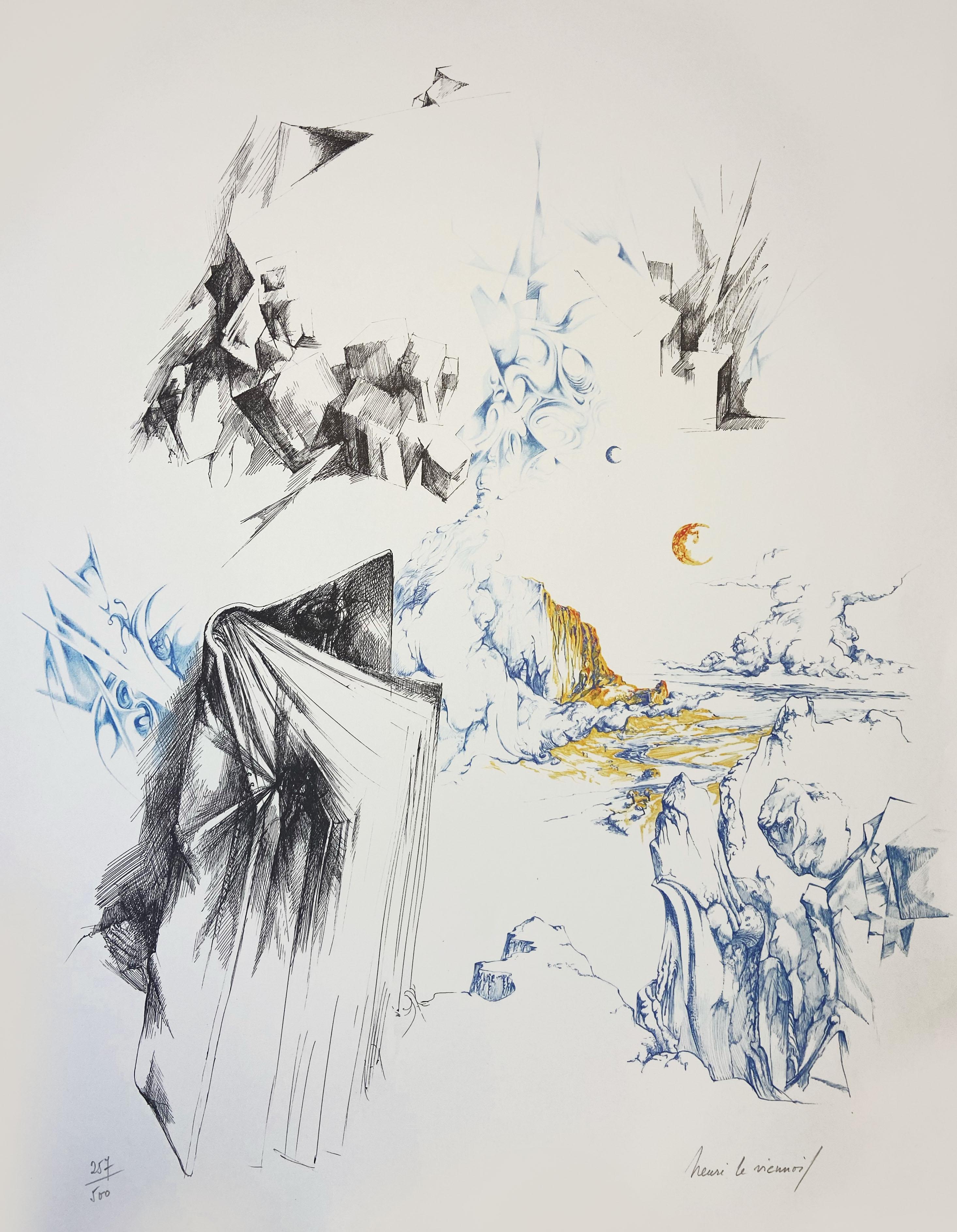 Henri Le Viennois  
lithographie
Circulation 257/500  
65, 5 x 51,5 cm  
vers 1969
190 euros  
